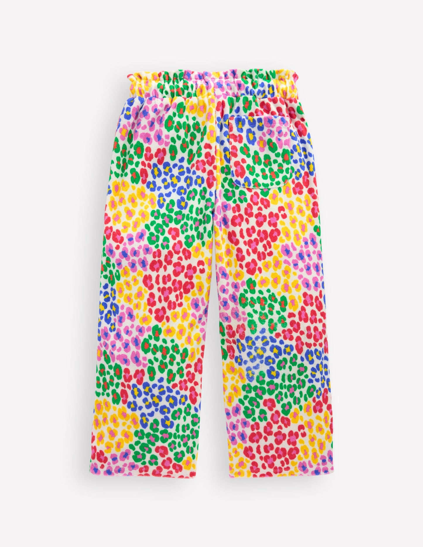 Frottee-Hose-Bunt, Regenbogenfarbenes Leopardenmuster