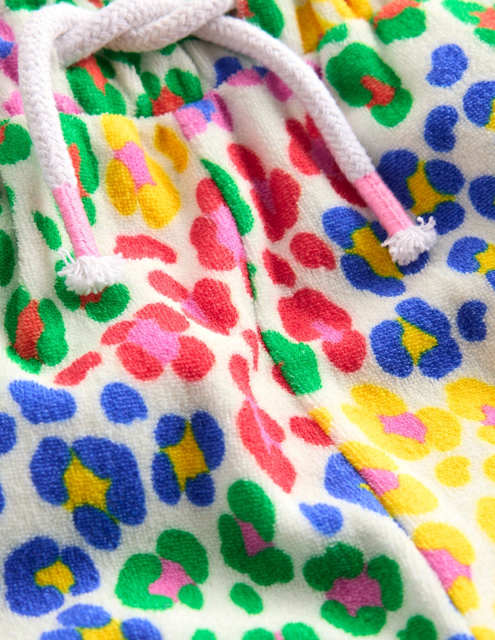 Frottee-Hose-Bunt, Regenbogenfarbenes Leopardenmuster