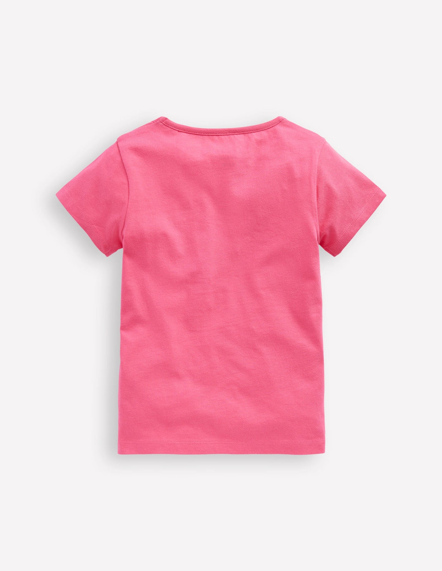T-shirt manches courtes à appliqué-Chat rose pétale