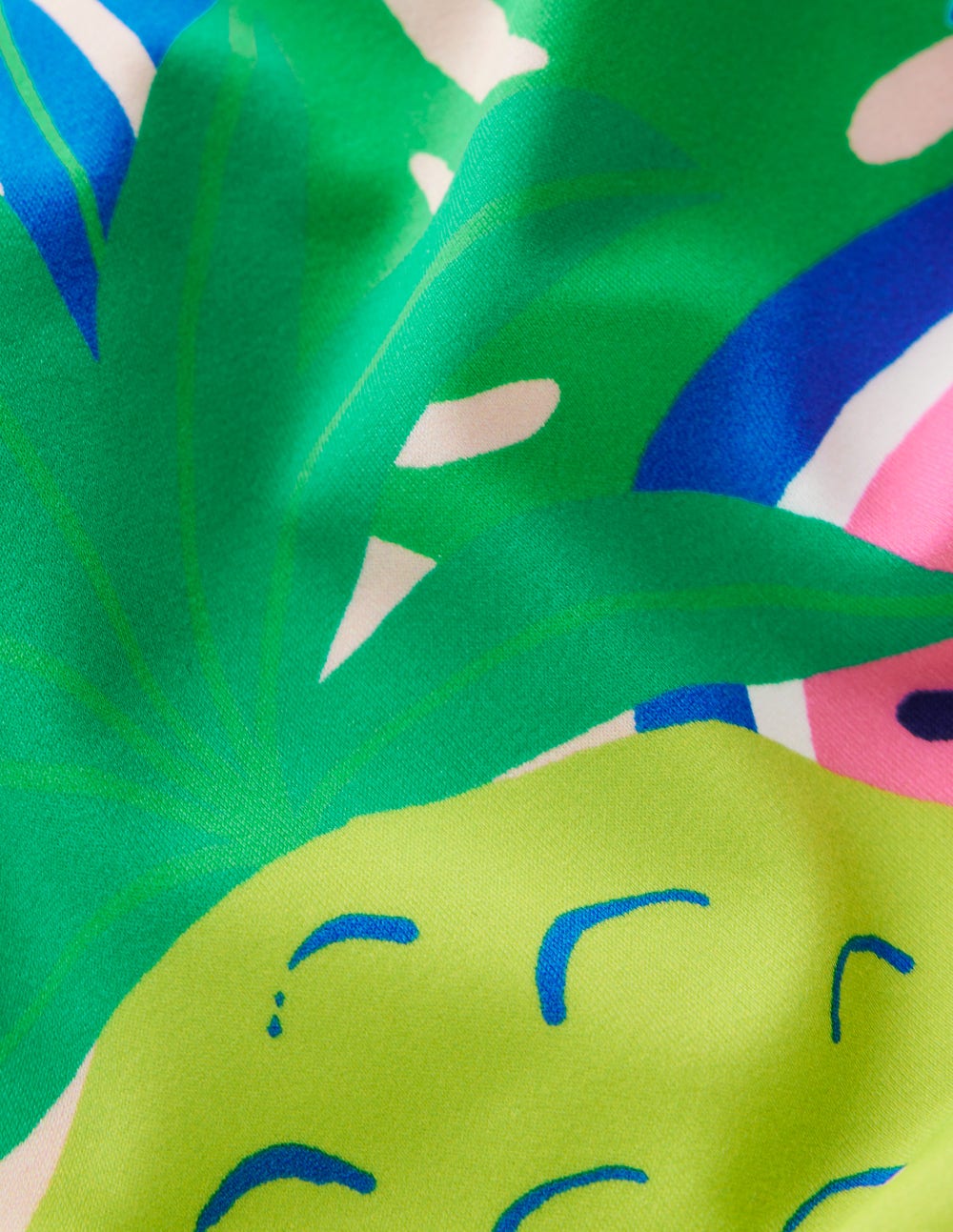 Bikini mit Rüschenträgern-Bunt, Tropische Früchte