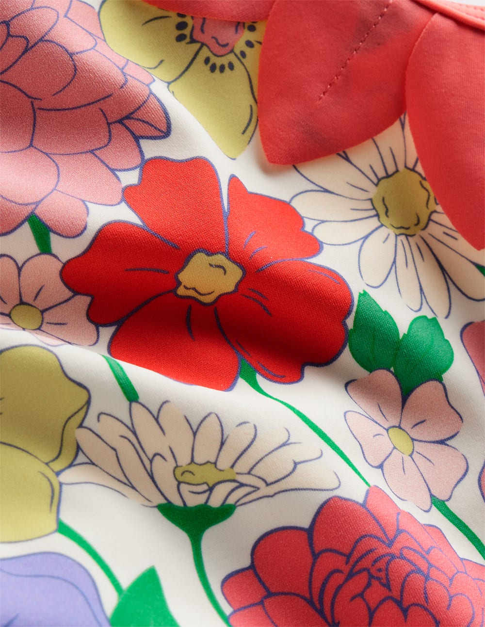 Lettice Badeanzug mit Cut-out-Bunt Sommergarten