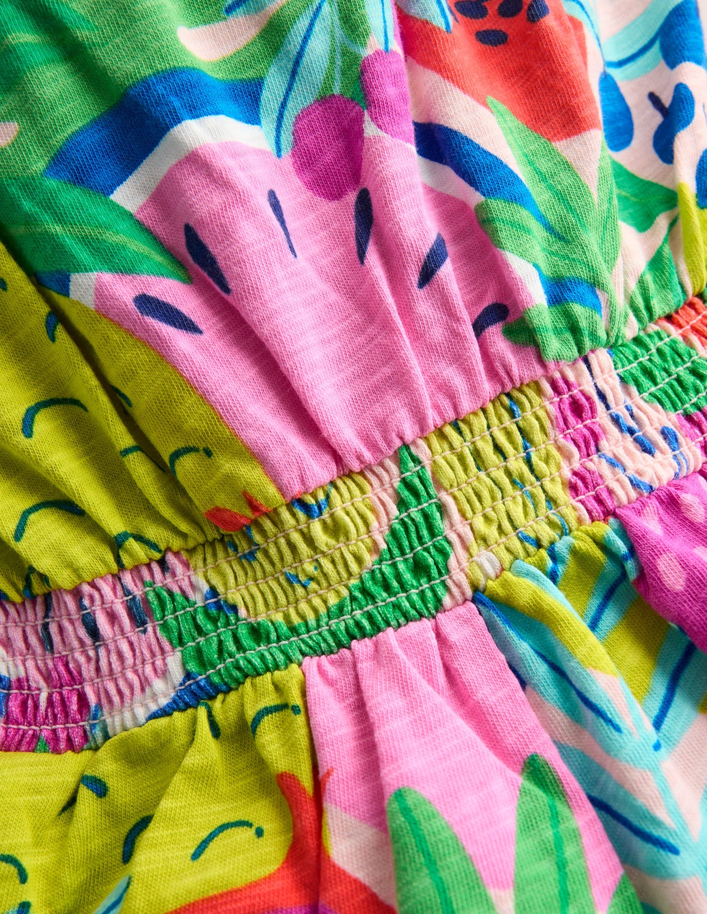 Combishort à pompons Ciara en jersey-Fruit tropical multi