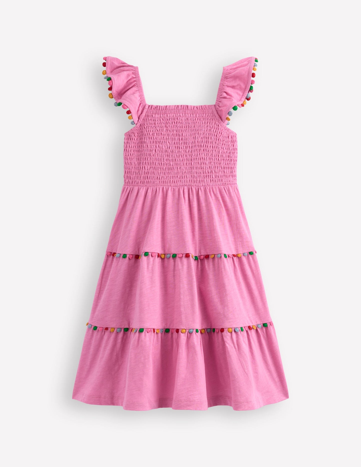 Addison Kleid mit Bommeln zum Herumwirbeln-Blasspink