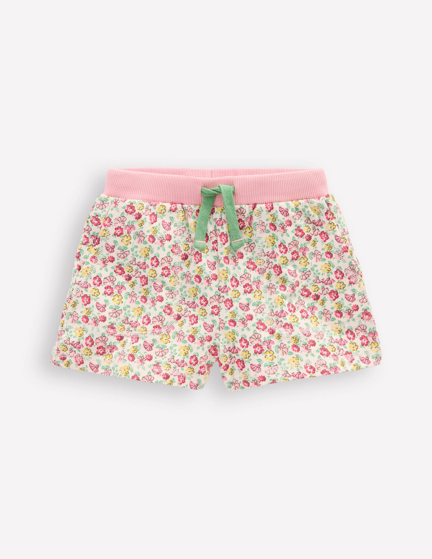 Bedruckte Jerseyshorts-Bunt Sommer Blumenbeet