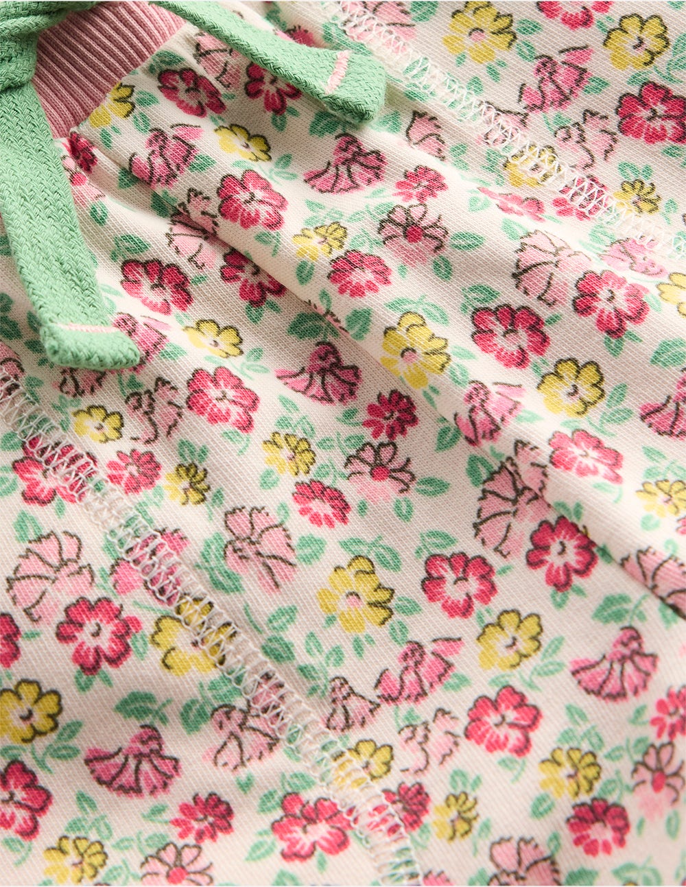Bedruckte Jerseyshorts-Bunt Sommer Blumenbeet