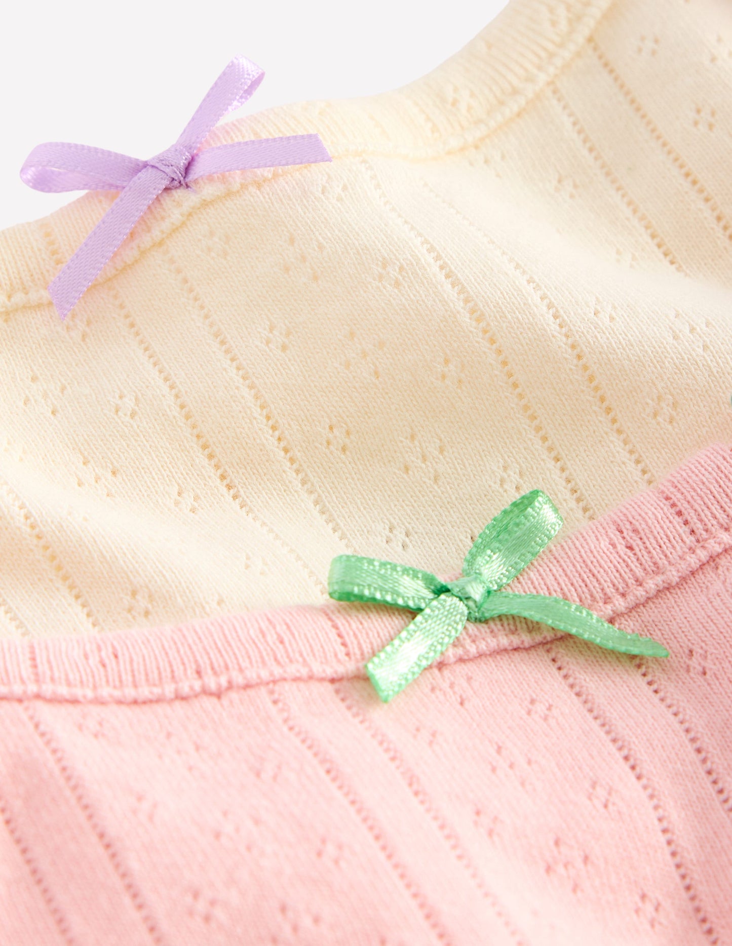 2 débardeurs-Rayure pointelle