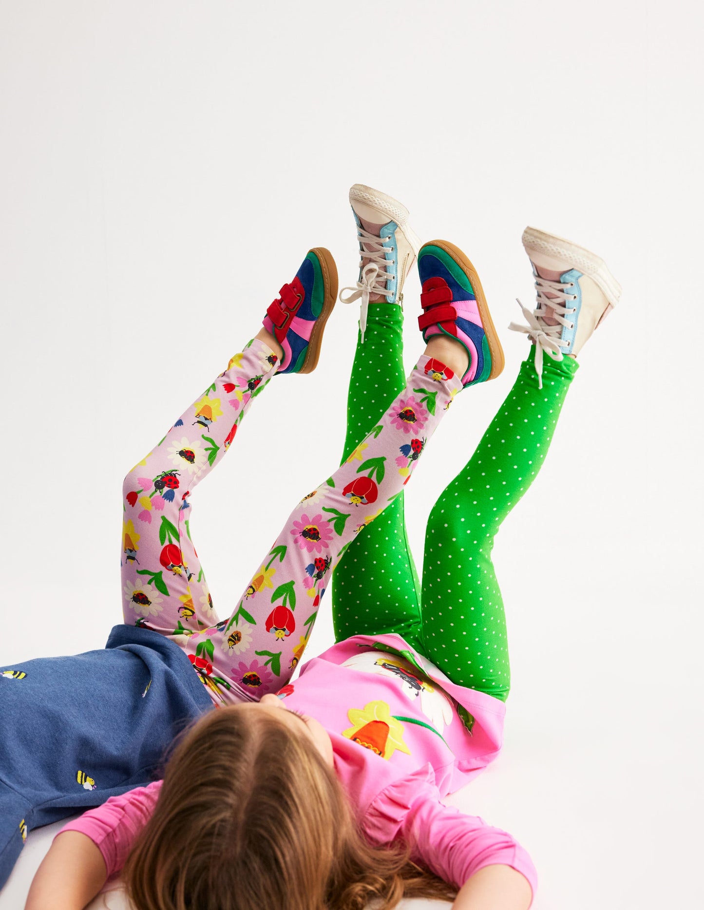 Ensemble tunique et legging à appliqué-Insectes mauve vintage