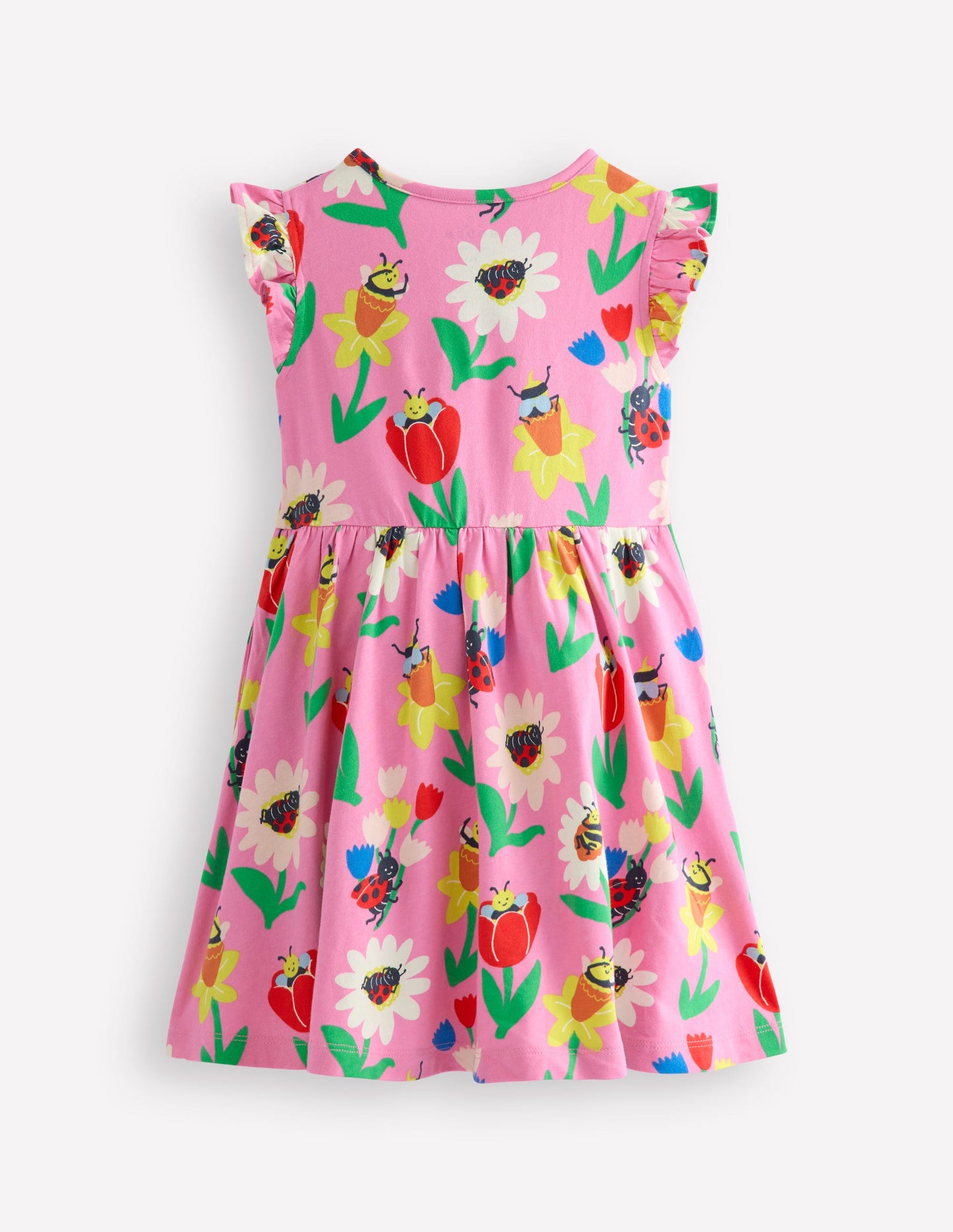 Posie Kleid mit Rüschenärmeln-Fliederzucker Frühlingsgarten