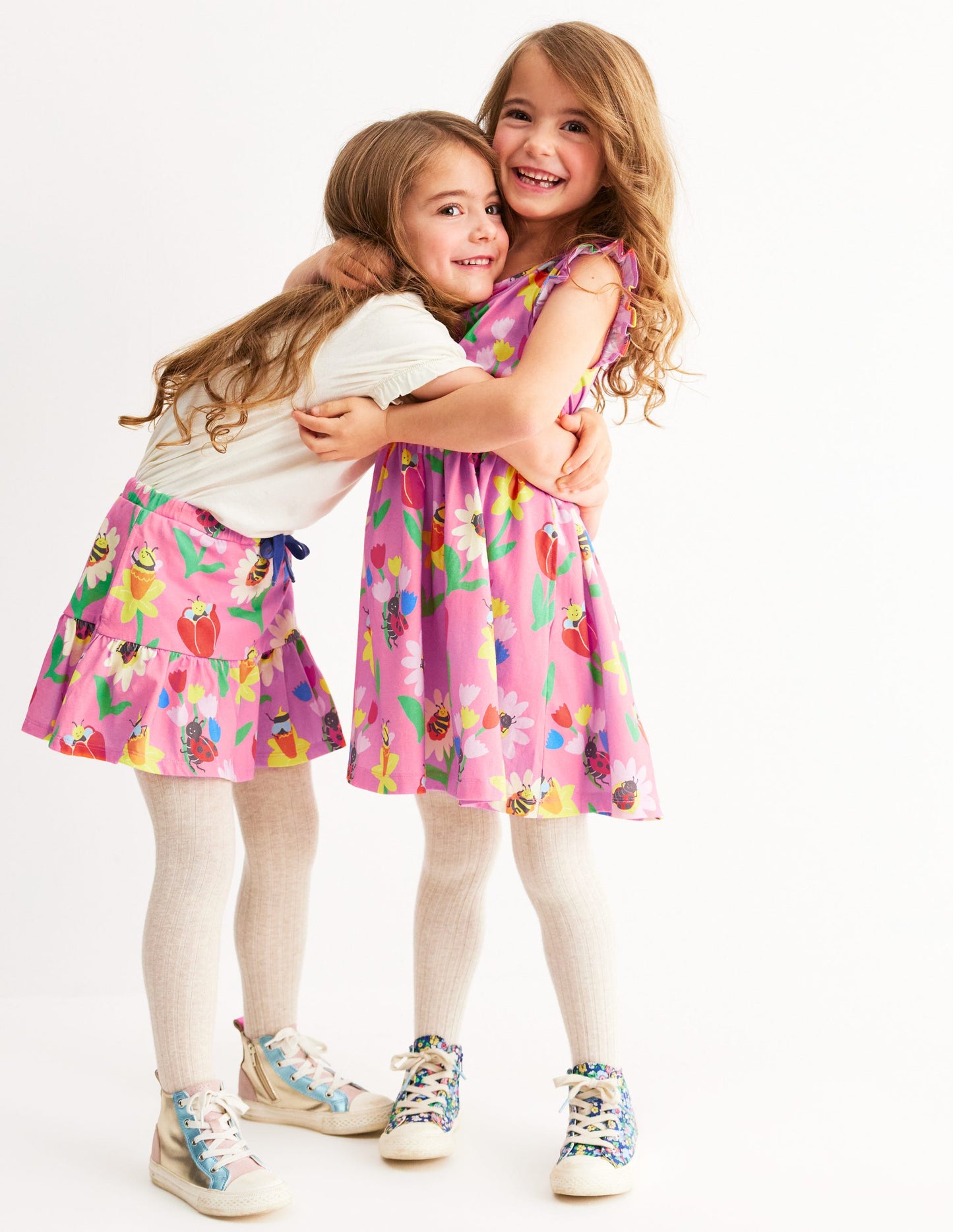 Posie Kleid mit Rüschenärmeln-Fliederzucker Frühlingsgarten