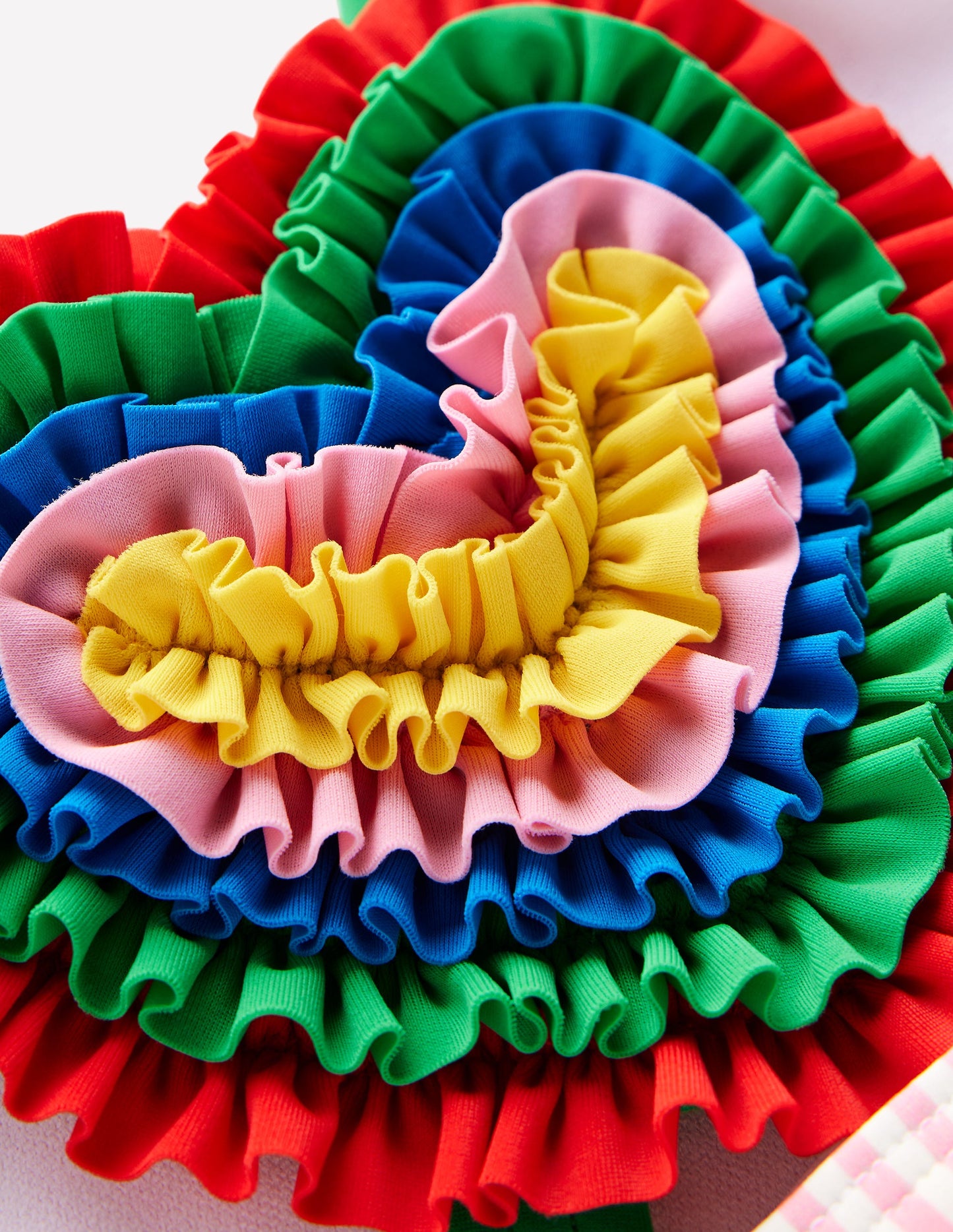 Badeanzug mit Applikation hinten-Kreiderosa Herz