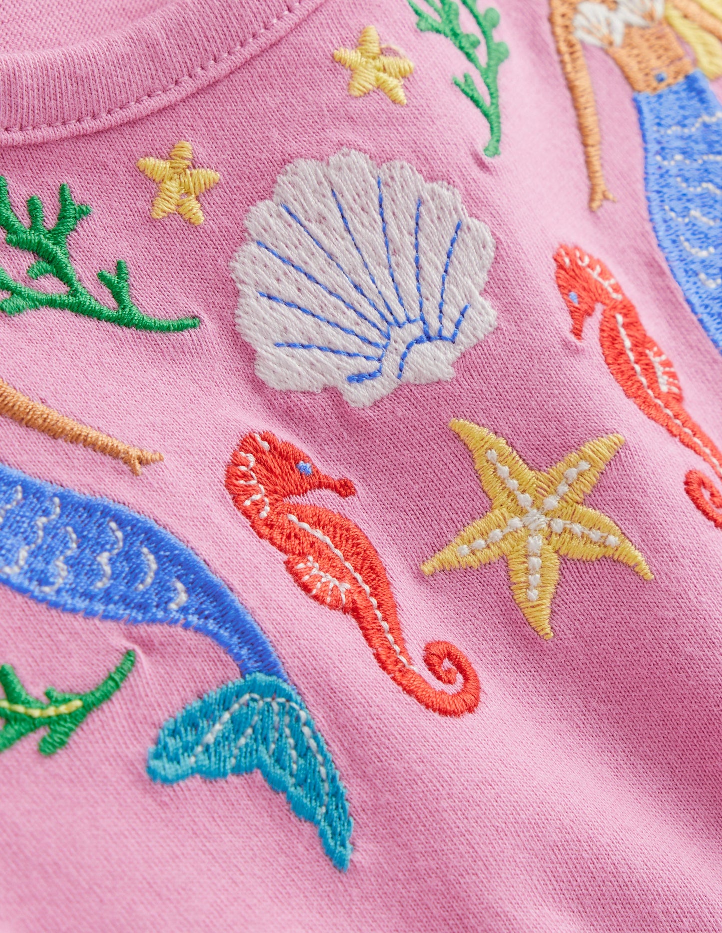 Tunika-Set mit Rüschenärmeln-Cosmeen-Pink Meerjungfrauen