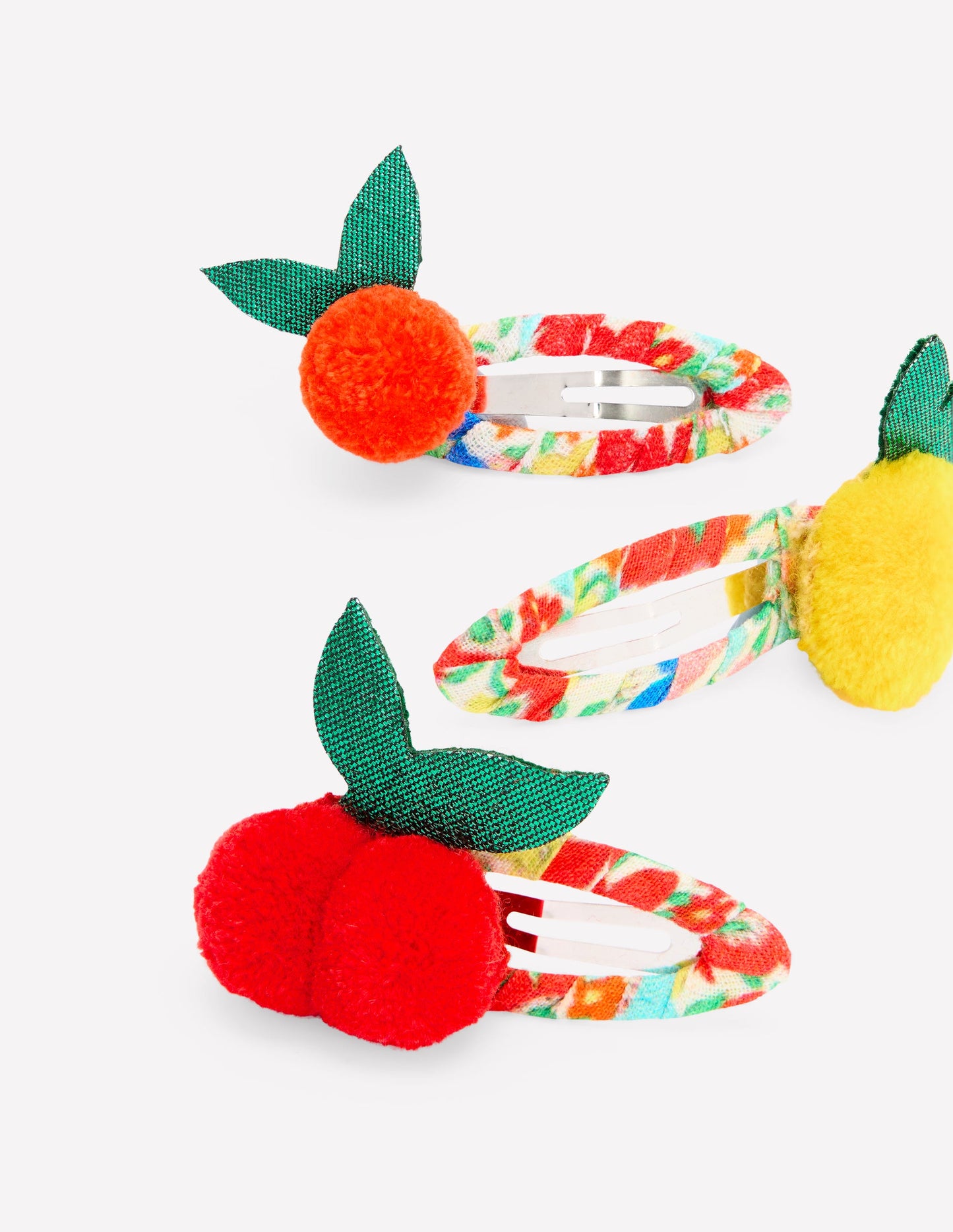 3-pack Hair Clips-Fruit