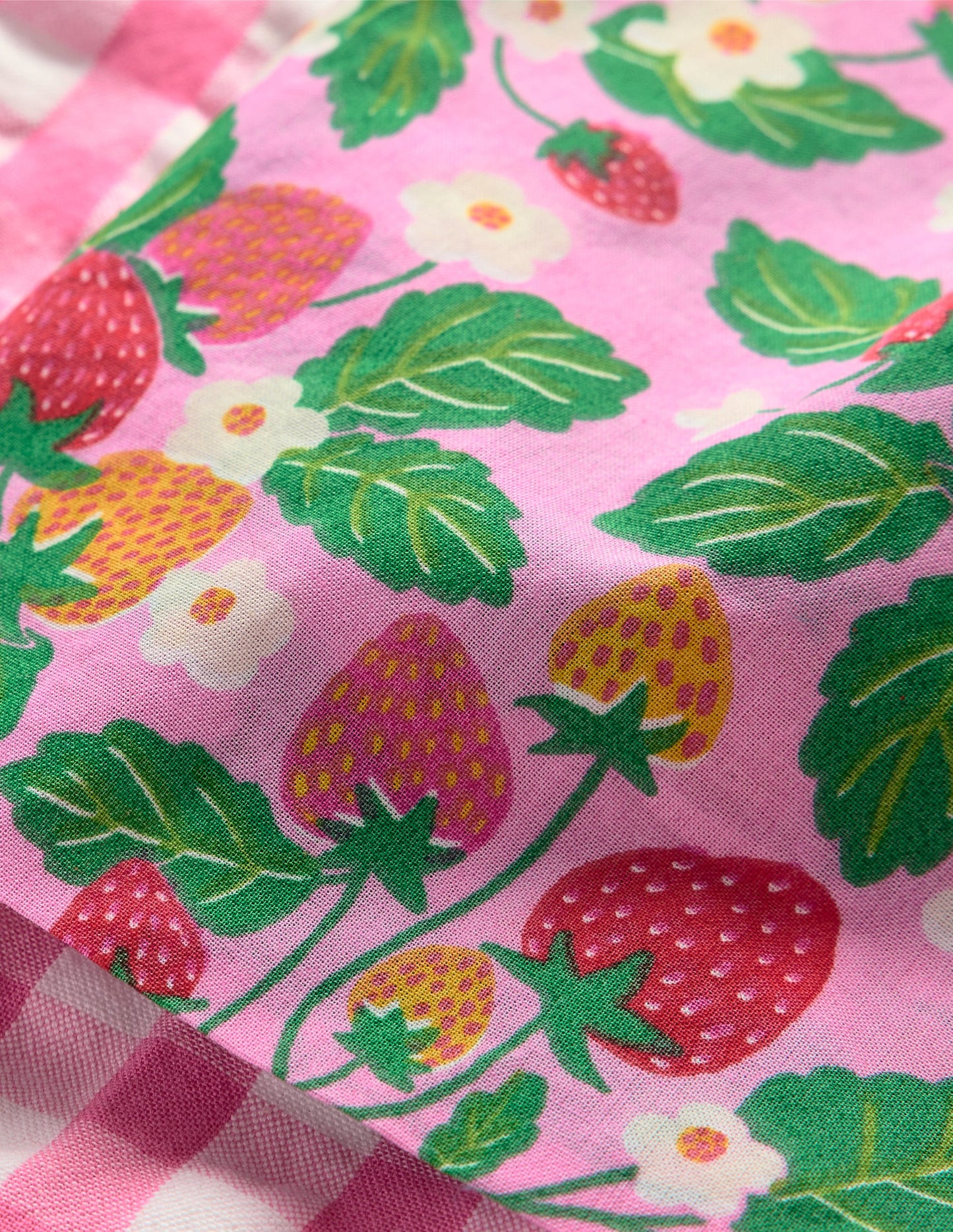 Kopftücher im 2er-Pack-Erdbeere/Vichykaro