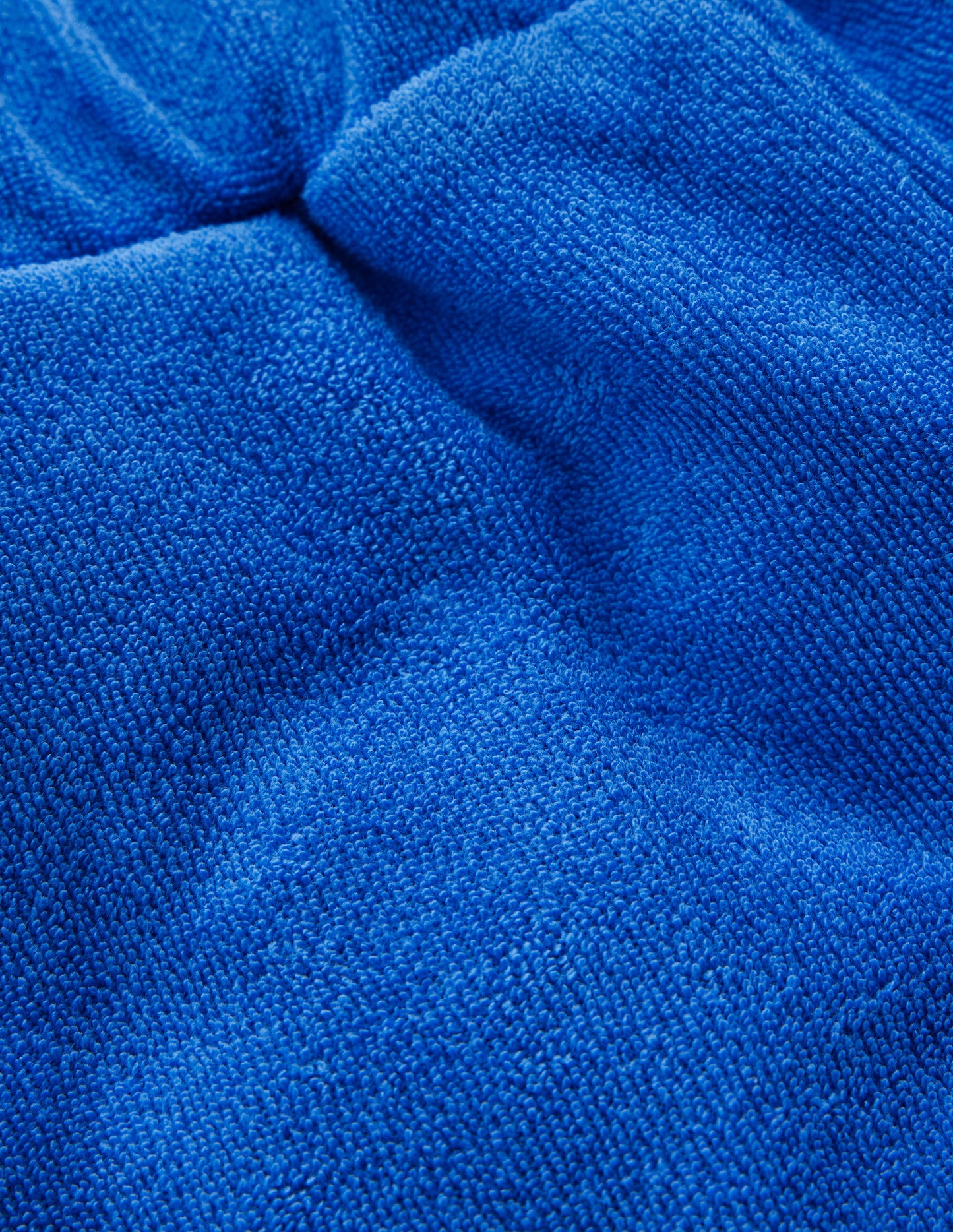 Frottee-Shorts mit Rüschensaum-Blau