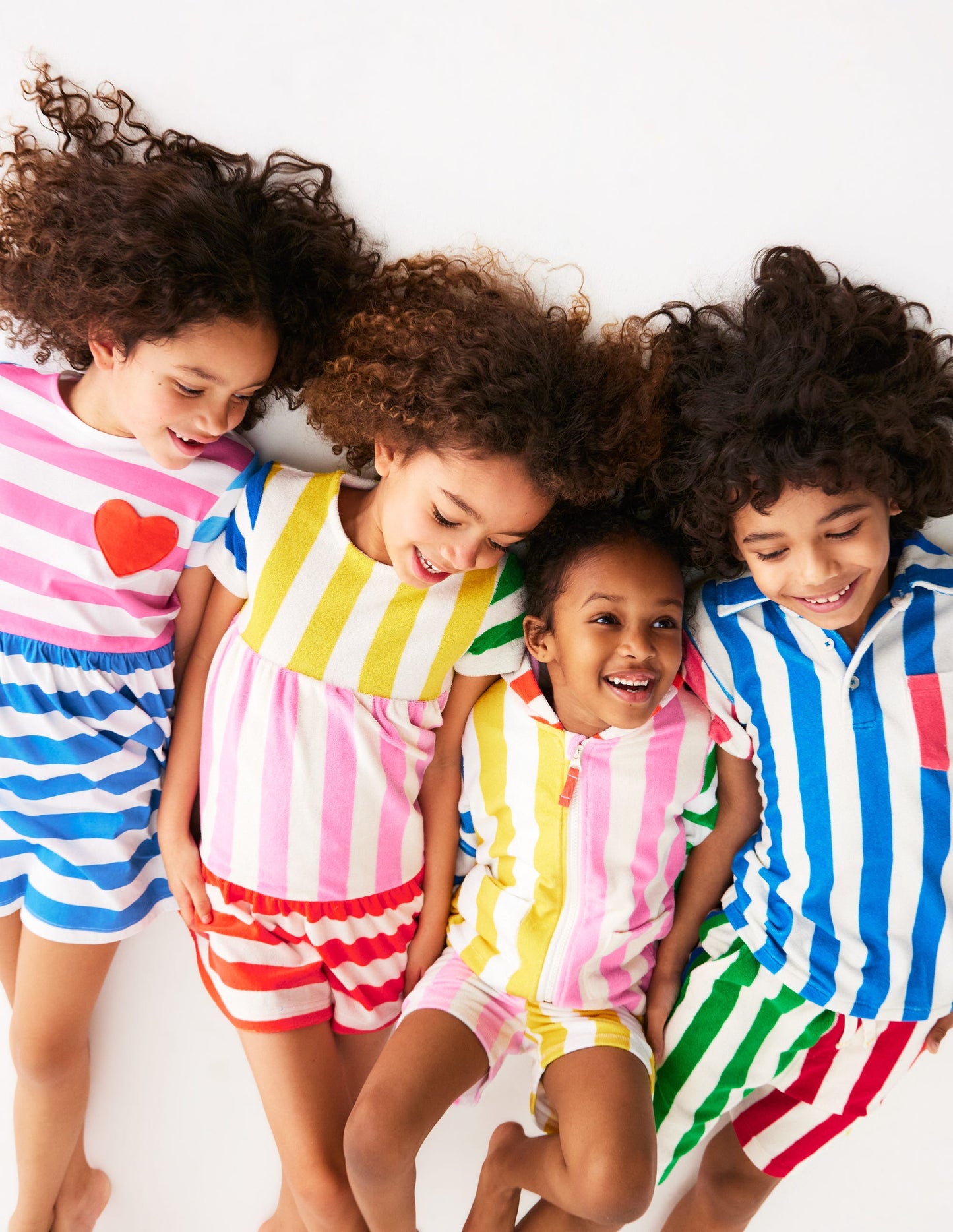 Robe tournoyante Ariel en éponge-Rayé multi pêle-mêle