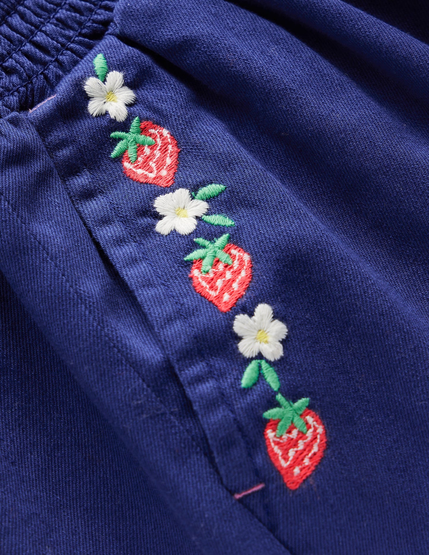 Short à enfiler-Aristocratic Blue/ Ivory Stripe