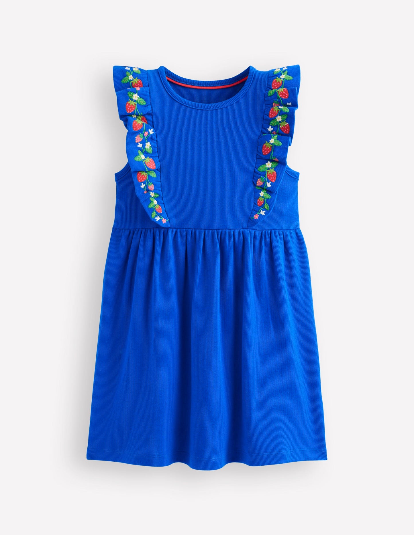 Robe Frieda brodée-Bleu galerie