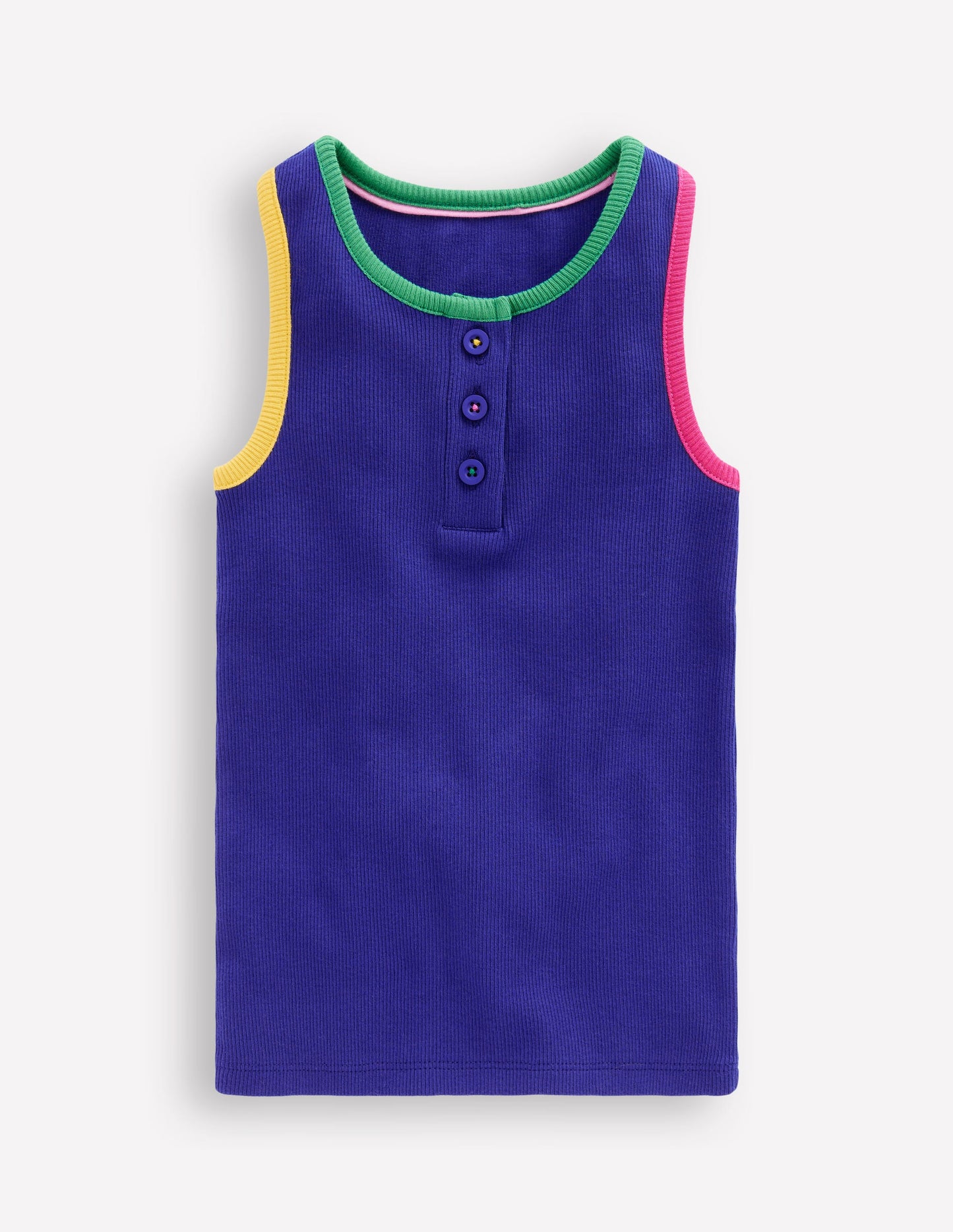 Geripptes Racerback-Top-Black