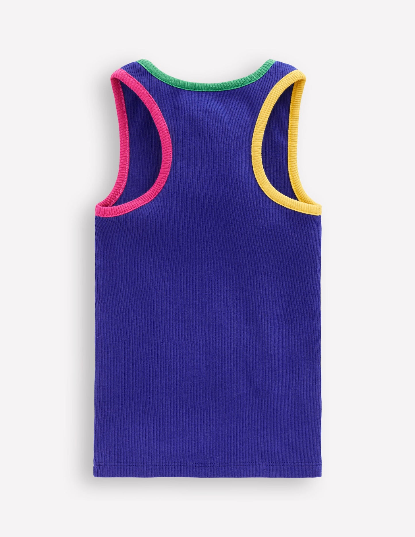 Geripptes Racerback-Top-Black