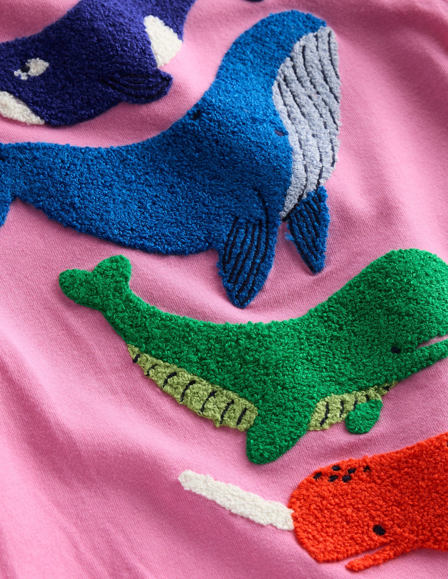 Bay Bouclé-T-Shirt-Vintage-Mauve Wale