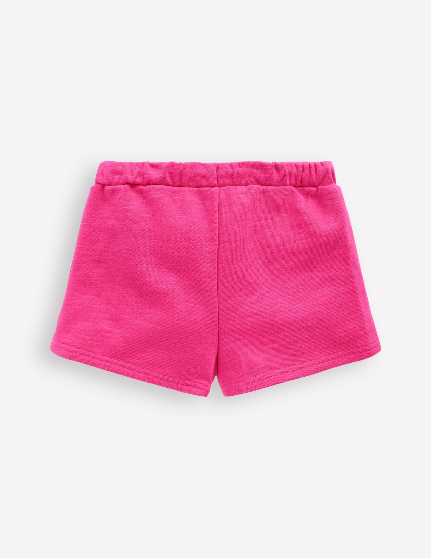 Jersey-Shorts mit Bommelbesatz-Himbeerrosa