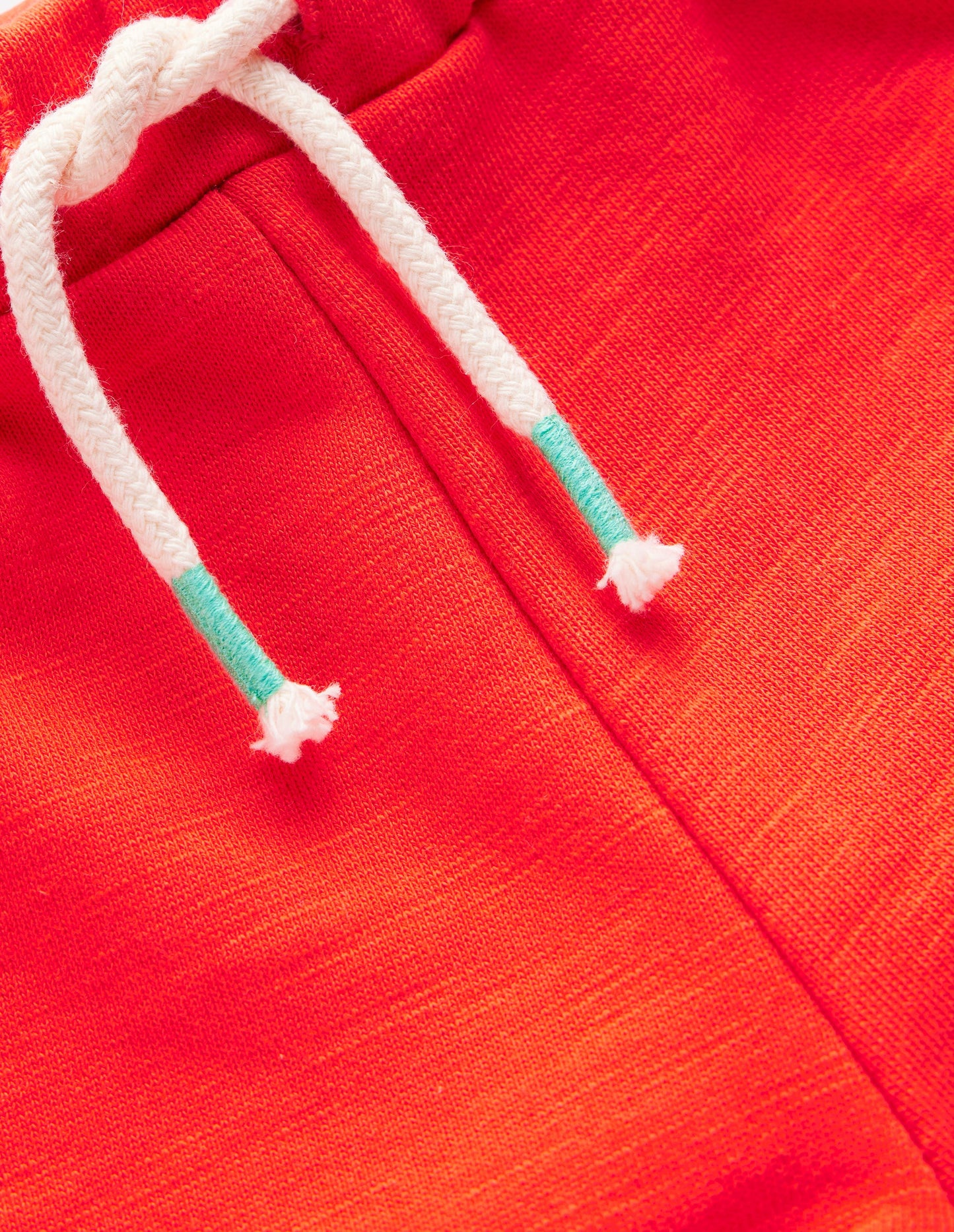 Jersey-Shorts mit Bommelbesatz-Knallrot