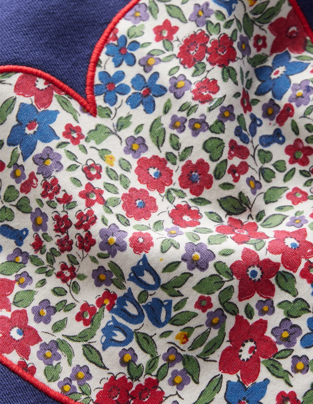 Bobbie Sweatshirt mit Applikation-Steuerbordblau Herzen