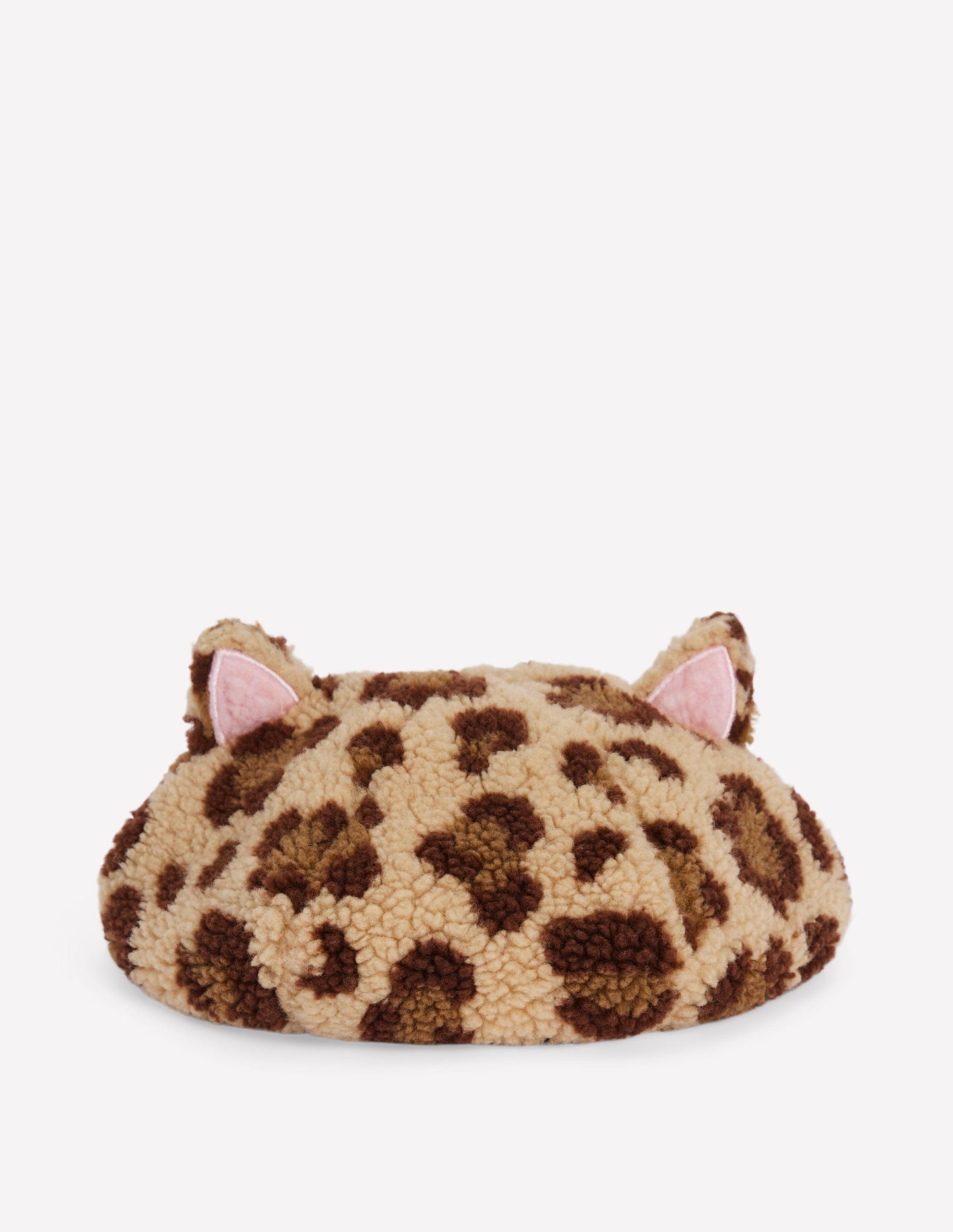 Originelle Baskenmütze-Mohair, Leopardenmuster
