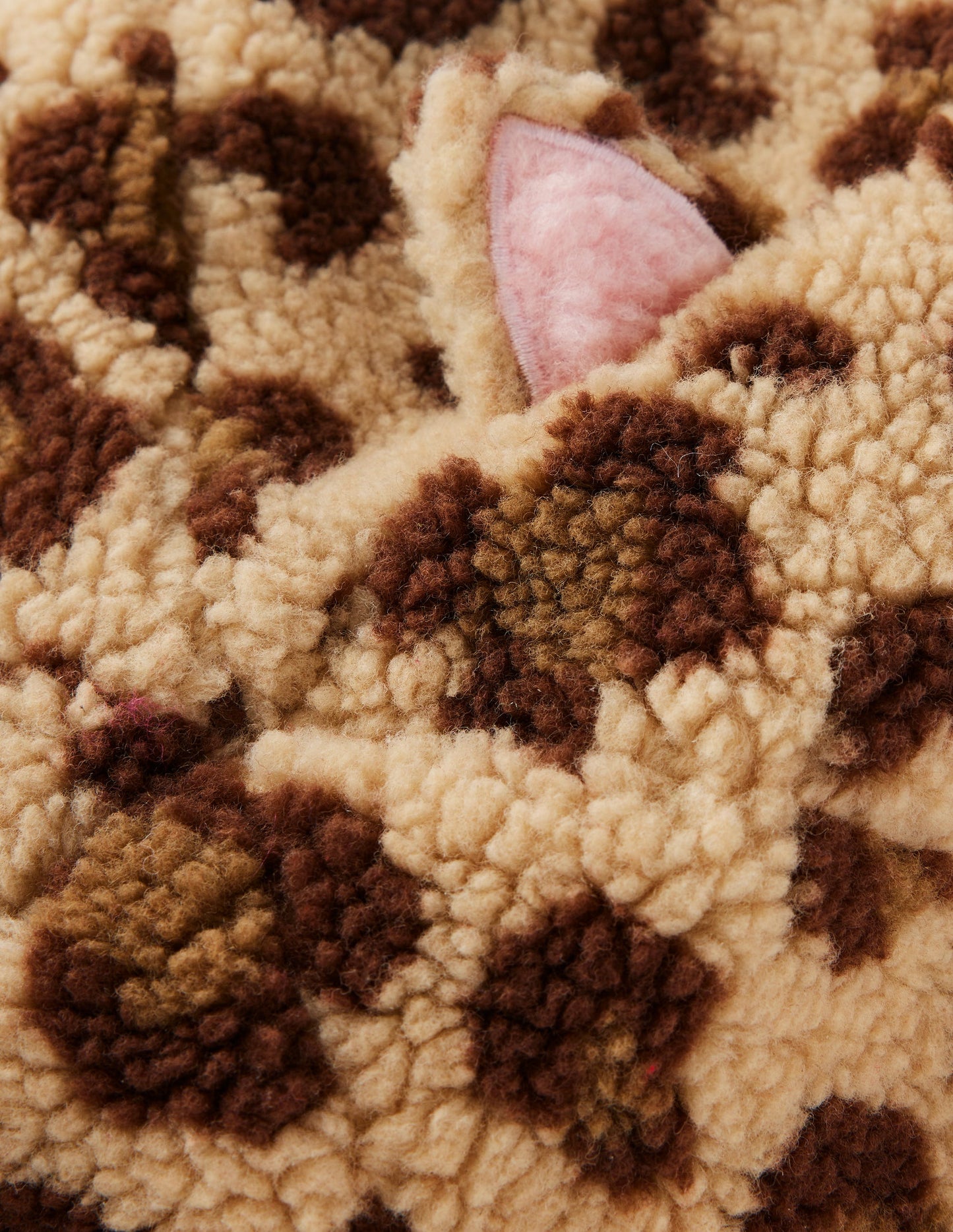 Originelle Baskenmütze-Mohair, Leopardenmuster