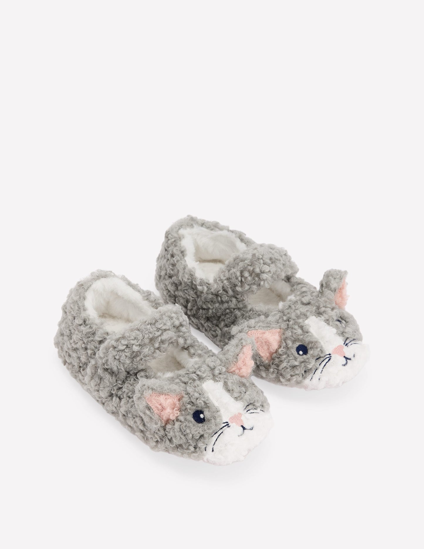 Chaussons style babies-Chat gris