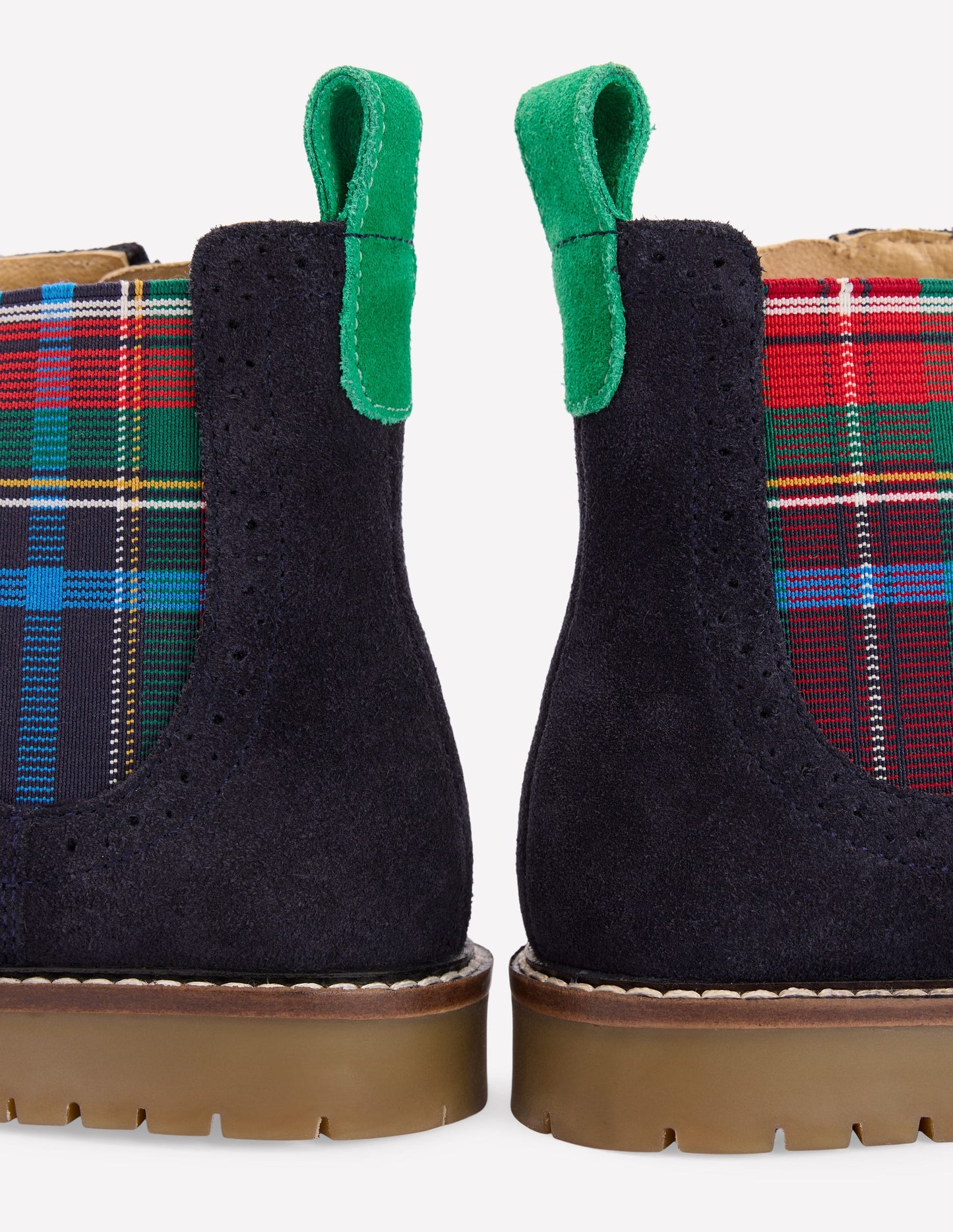 Chelsea-Boots aus Wildleder-Schuluniform-Marineblau Wildleder