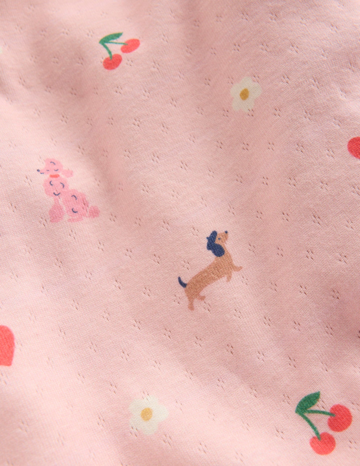 Langärmeliges Oberteil mit Pointelle-Muster-Kreiderosa Paris