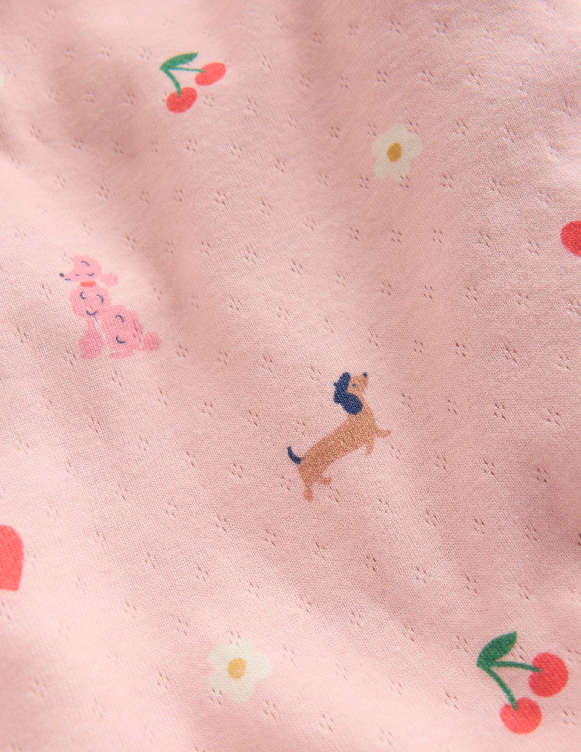 Langärmeliges Oberteil mit Pointelle-Muster-Kreiderosa Paris-3