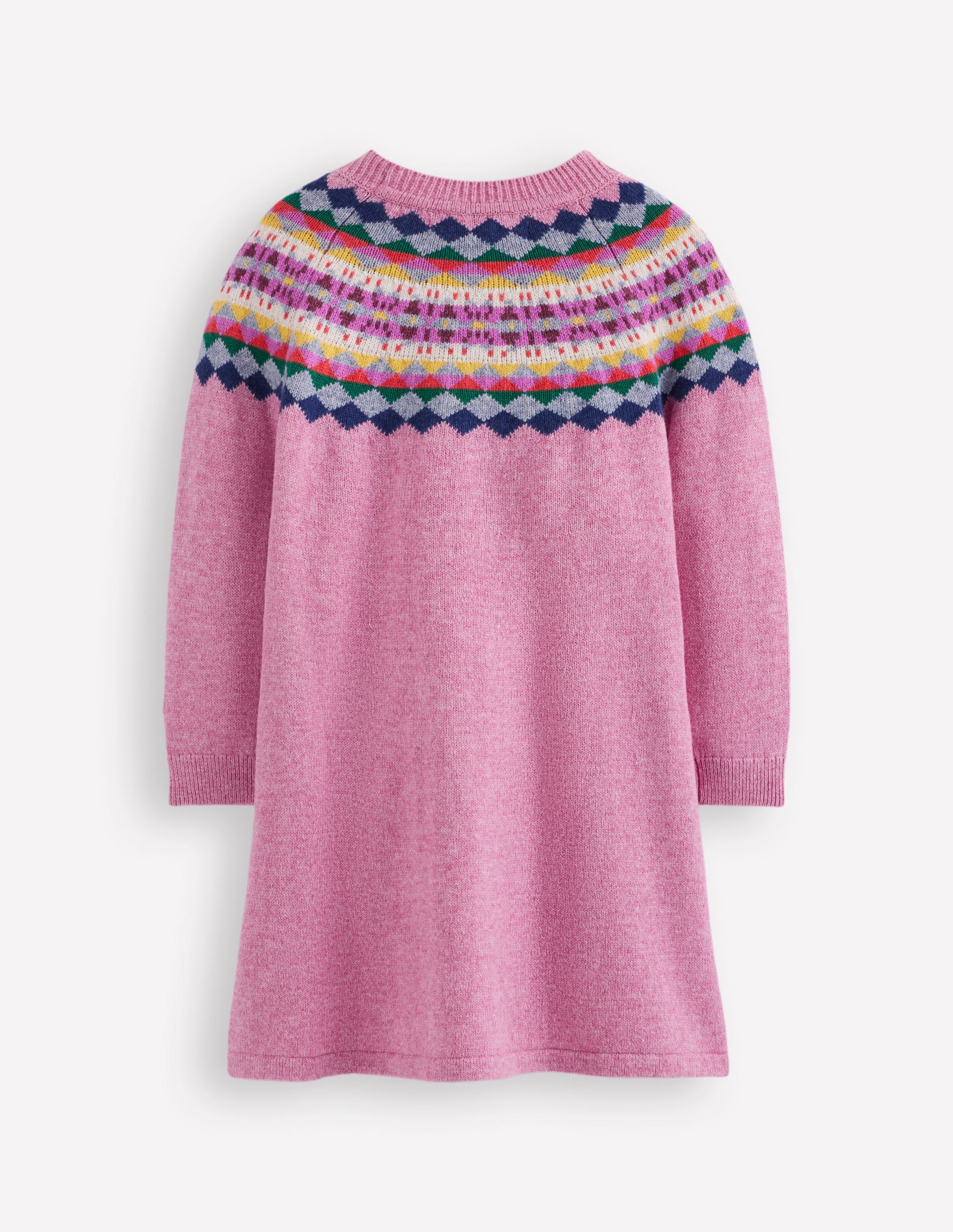 Minnie Fair-Isle-Pulloverkleid-Gedecktes Orchideenlila-2