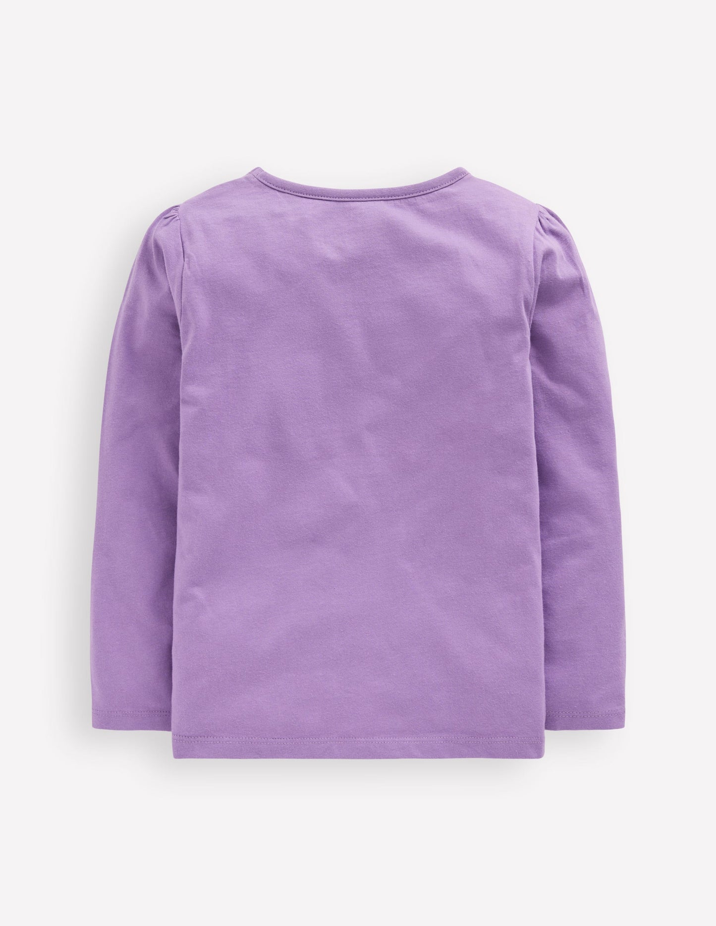 T-shirt à manches longues et super surpiqûres-Chien violet aster
