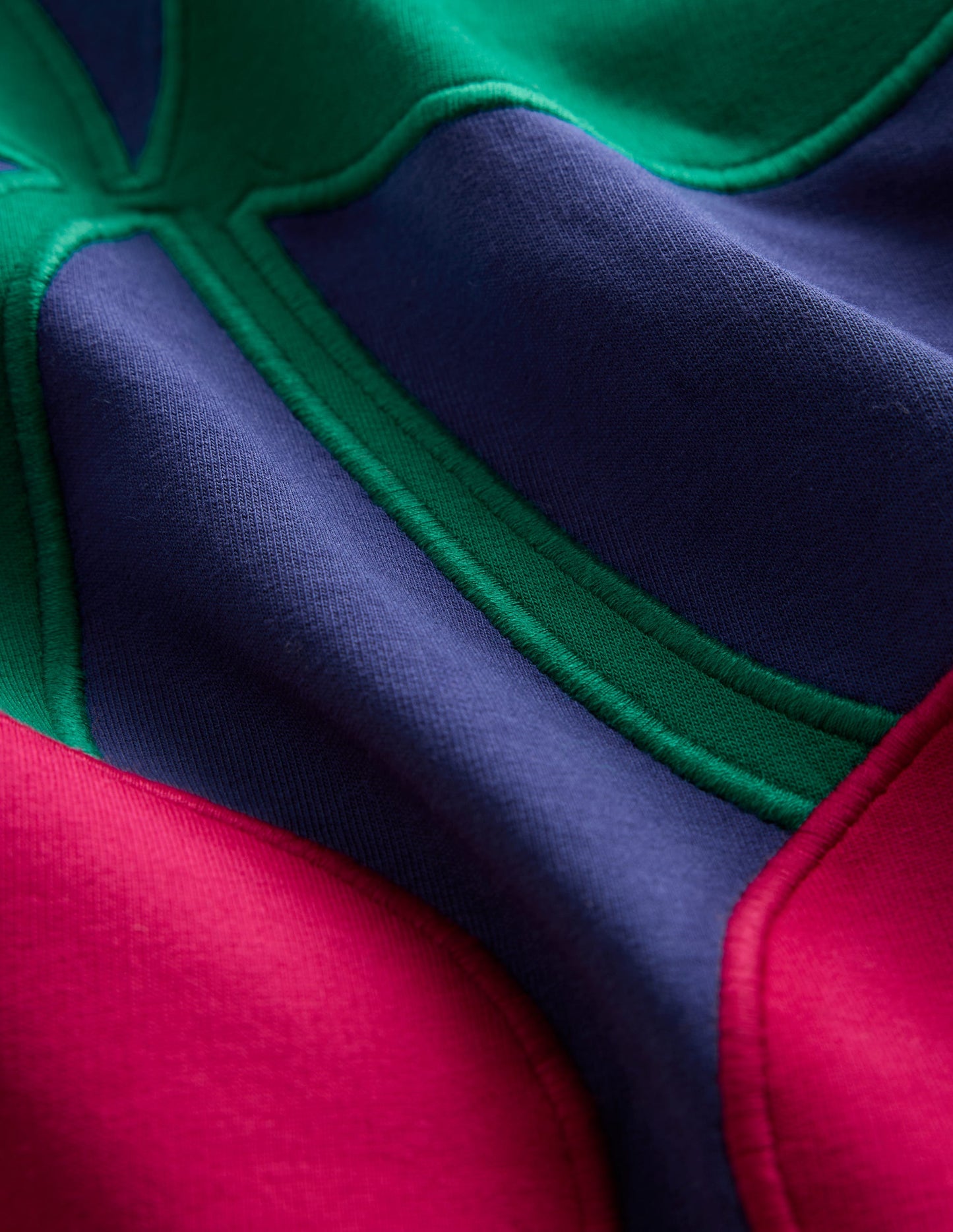 Sweatshirt-Kleid mit Logo-Segelblau, Kirsche