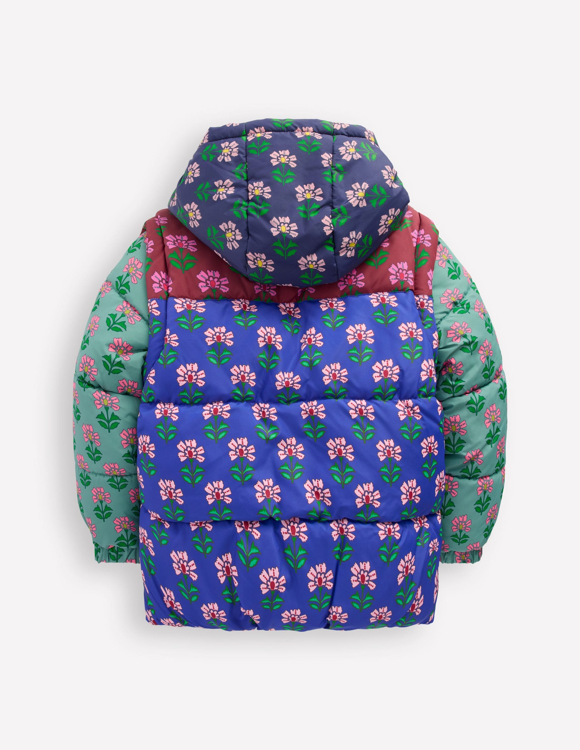 Doudoune 2-en-1-Motif floral xylographique multi-3