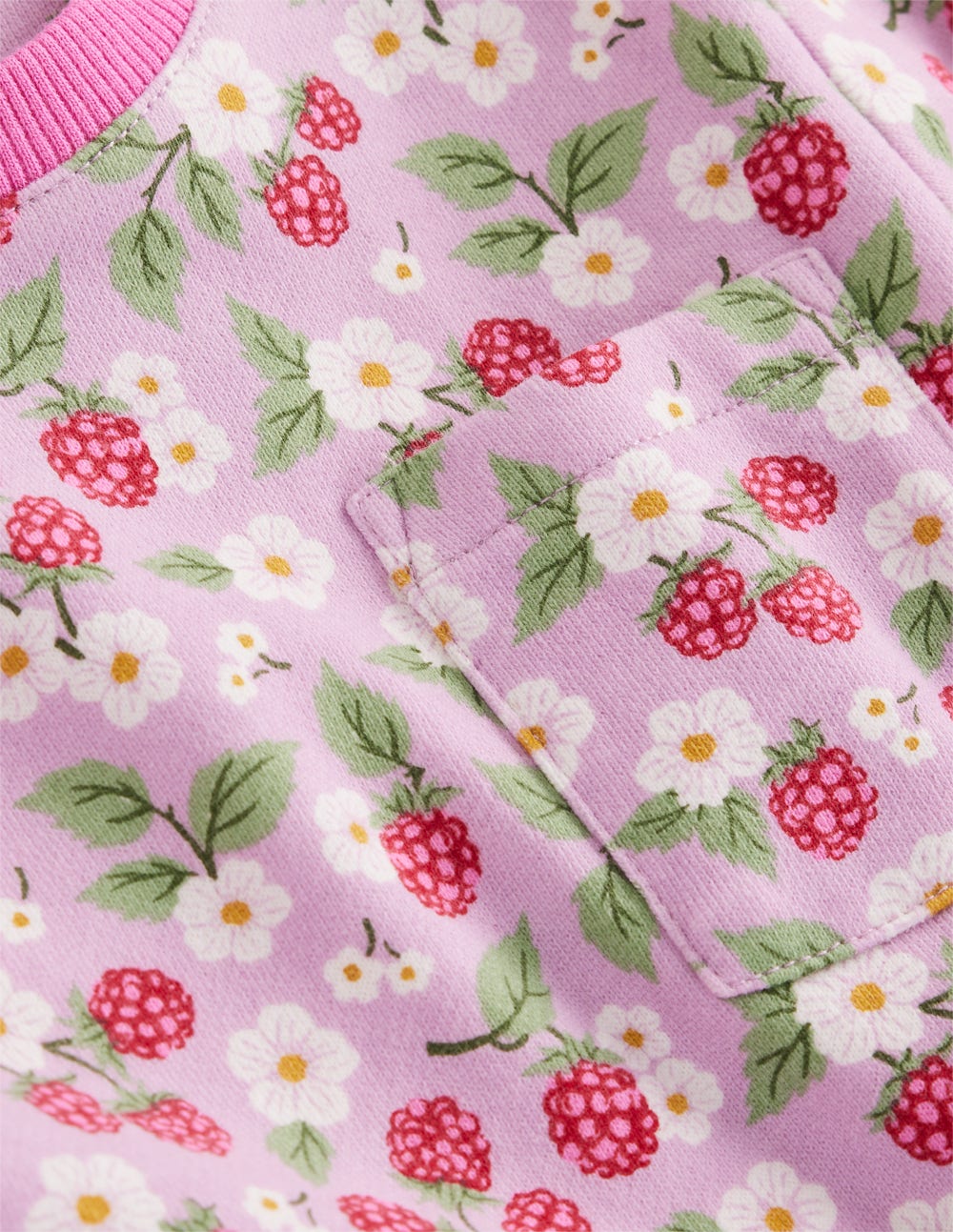 Loopback Sweat Dress-Heart Floral