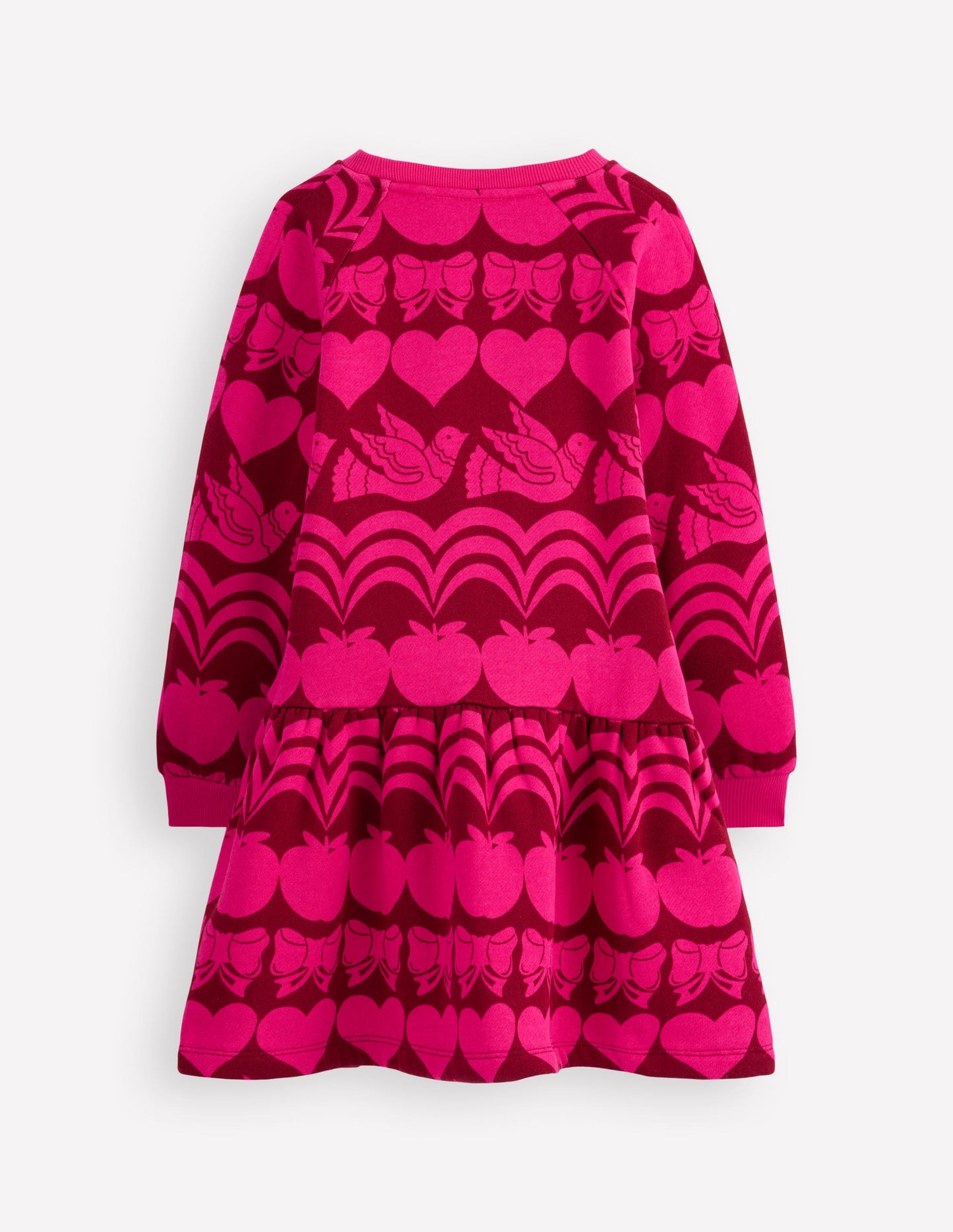 Kuscheliges Sweatshirt-Kleid-Rotes Lakritz Festliche Freude