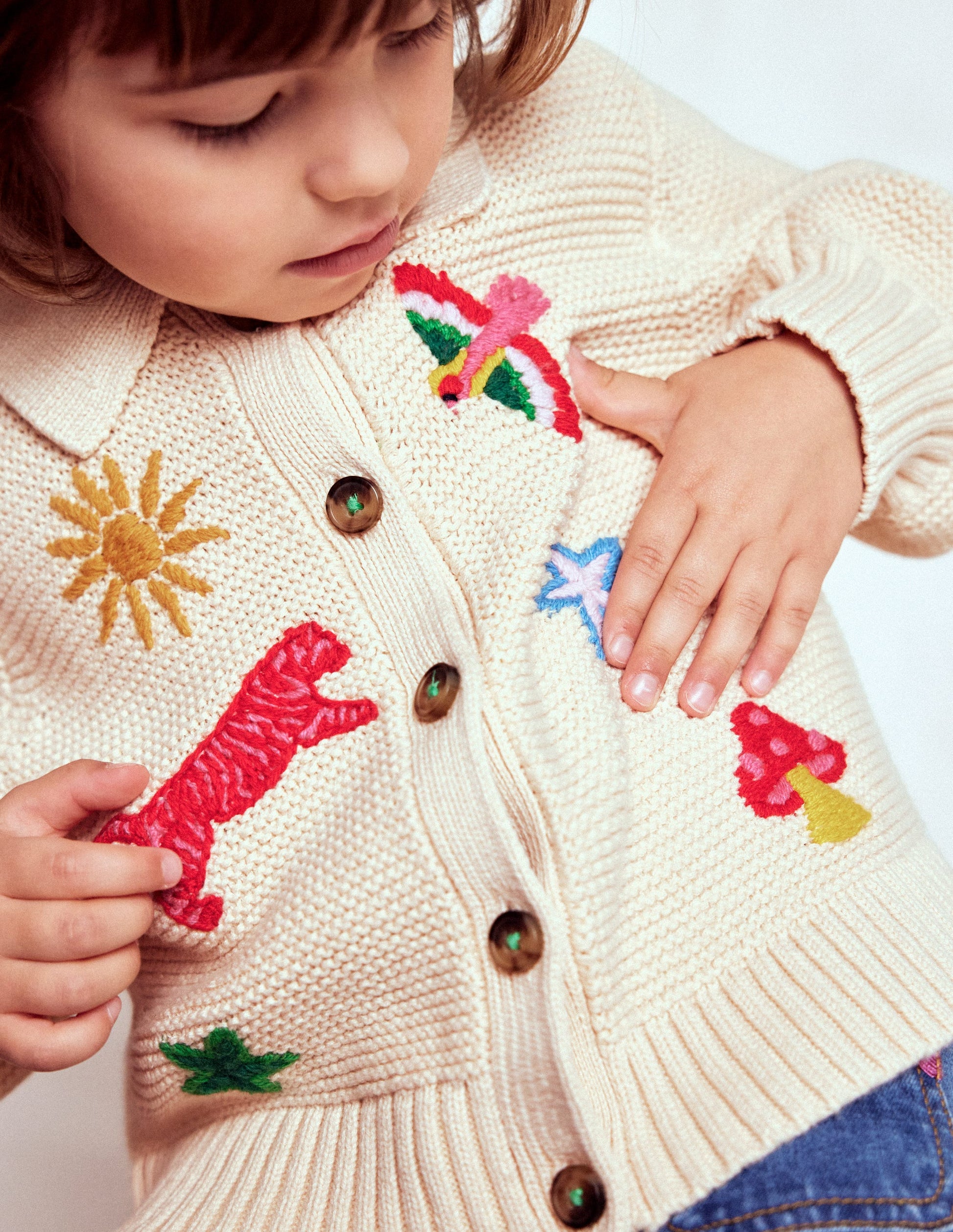 Strickjacke mit Kragen-Anenome-1