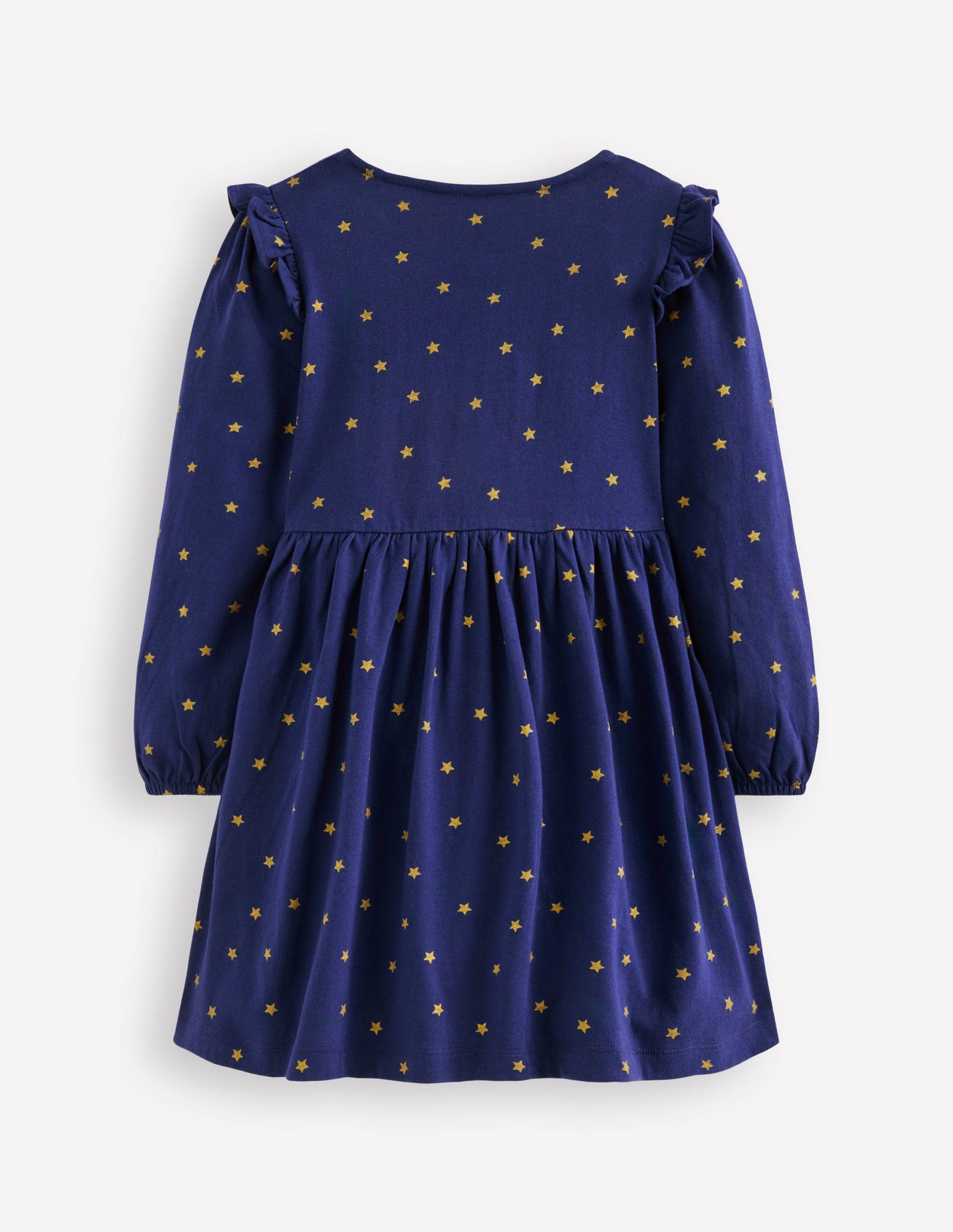 Jersey-Kleid mit Applikation-Schuluniform-Navy, Tiere