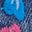 Besticktes Jeanskleid mit Kragen-Mittlere Mischung Denim