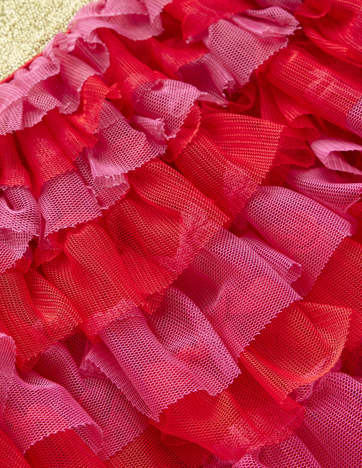 Gestufter Tüllrock-Himbeerrosa
