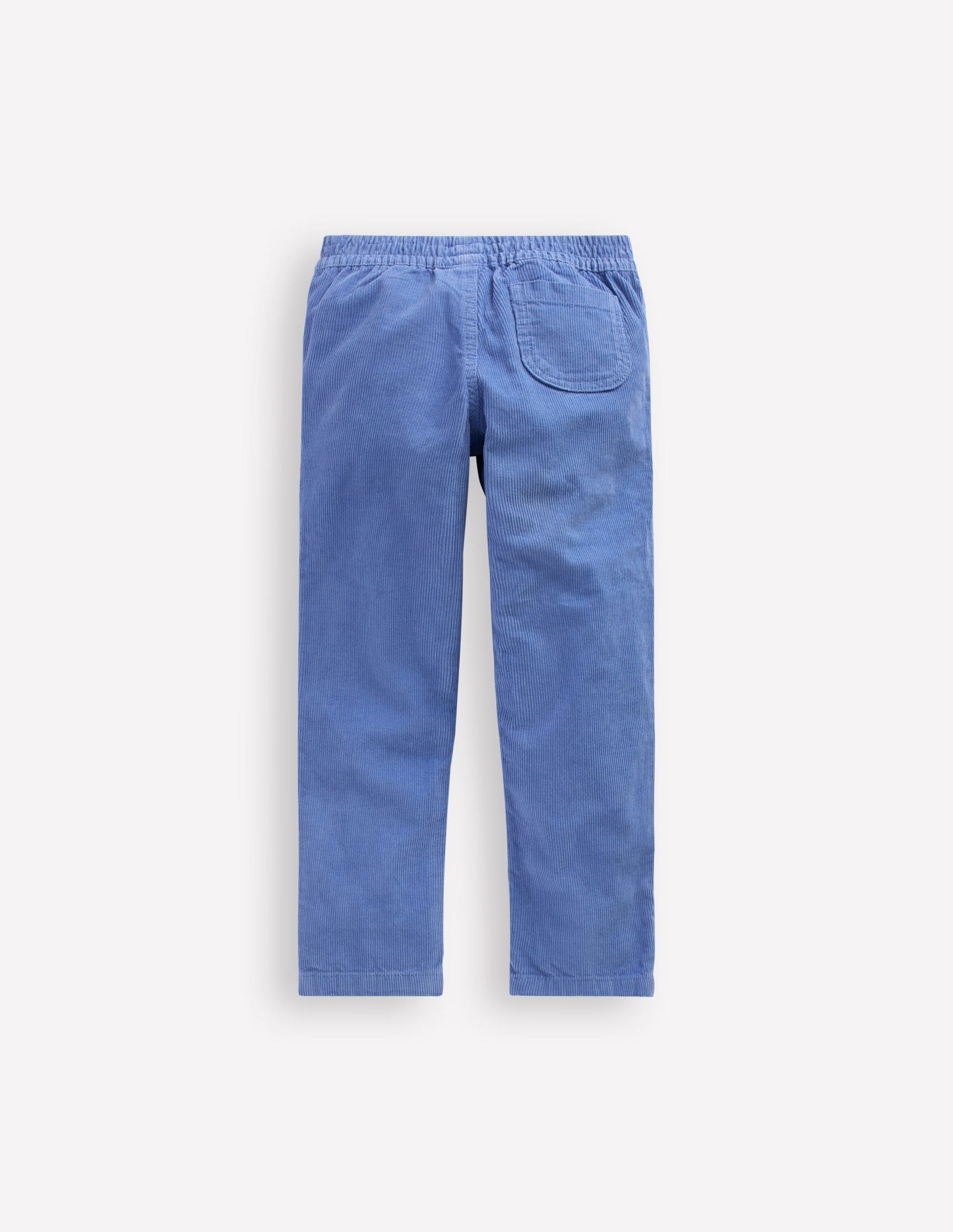 Pantalon à enfiler en velours côtelé-Bleu marée