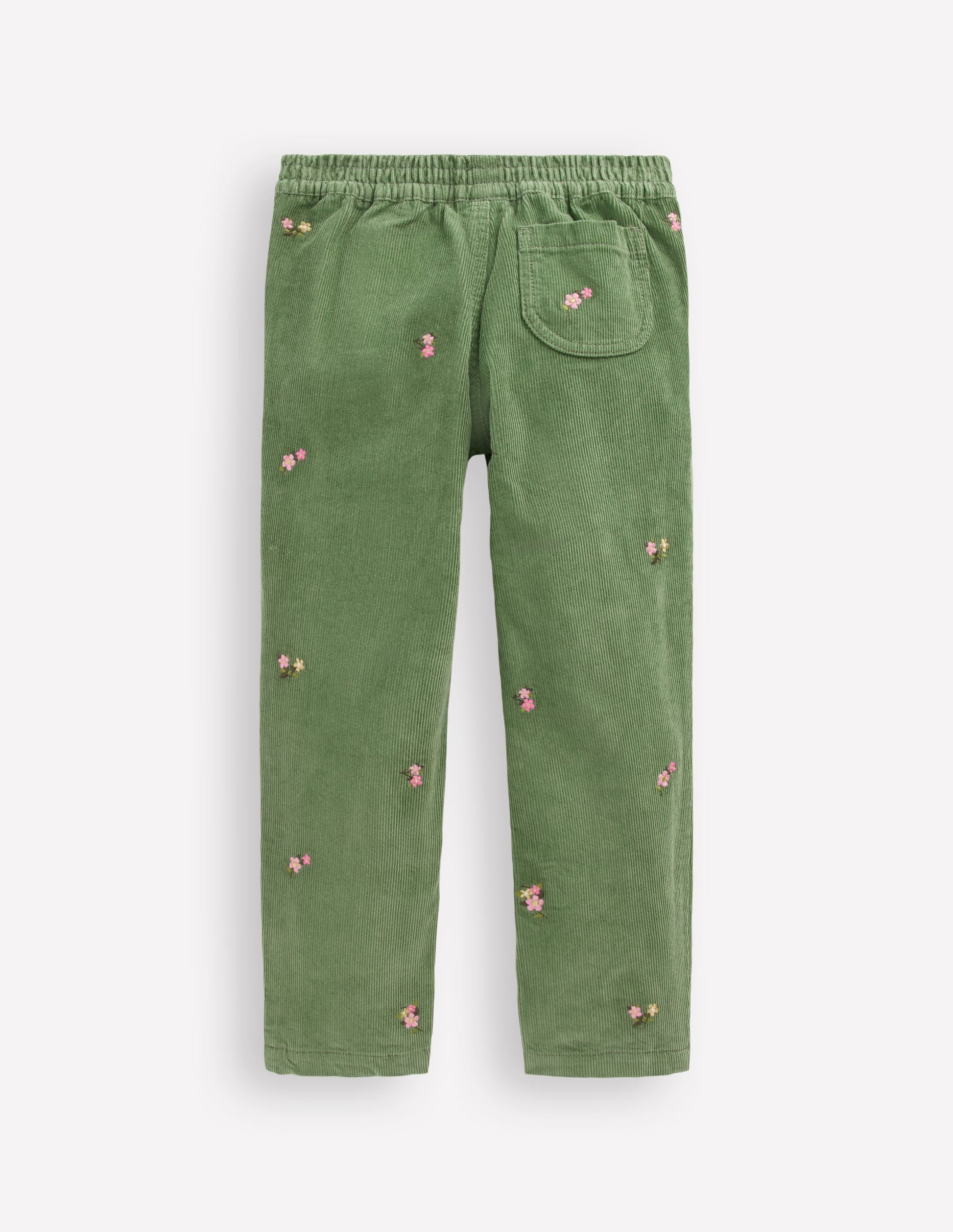 Cordhose zum Hineinschlüpfen-Brokkoligrün Stickerei-2