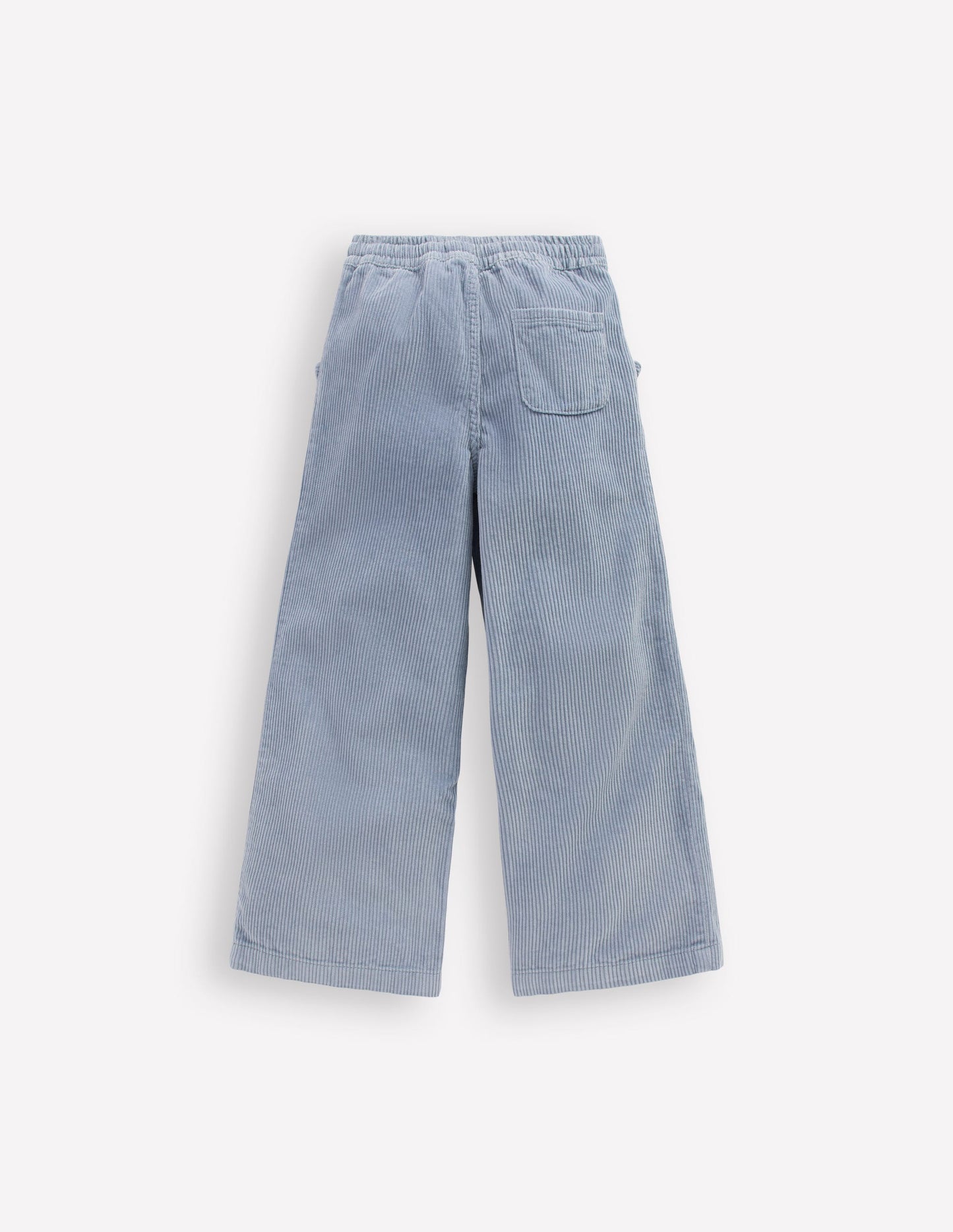 Pantalon décontracté en velours côtelé-Bleu