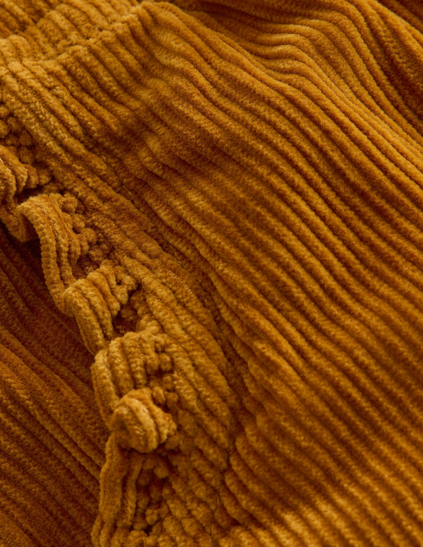 Pantalon décontracté en velours côtelé-Marron caramel