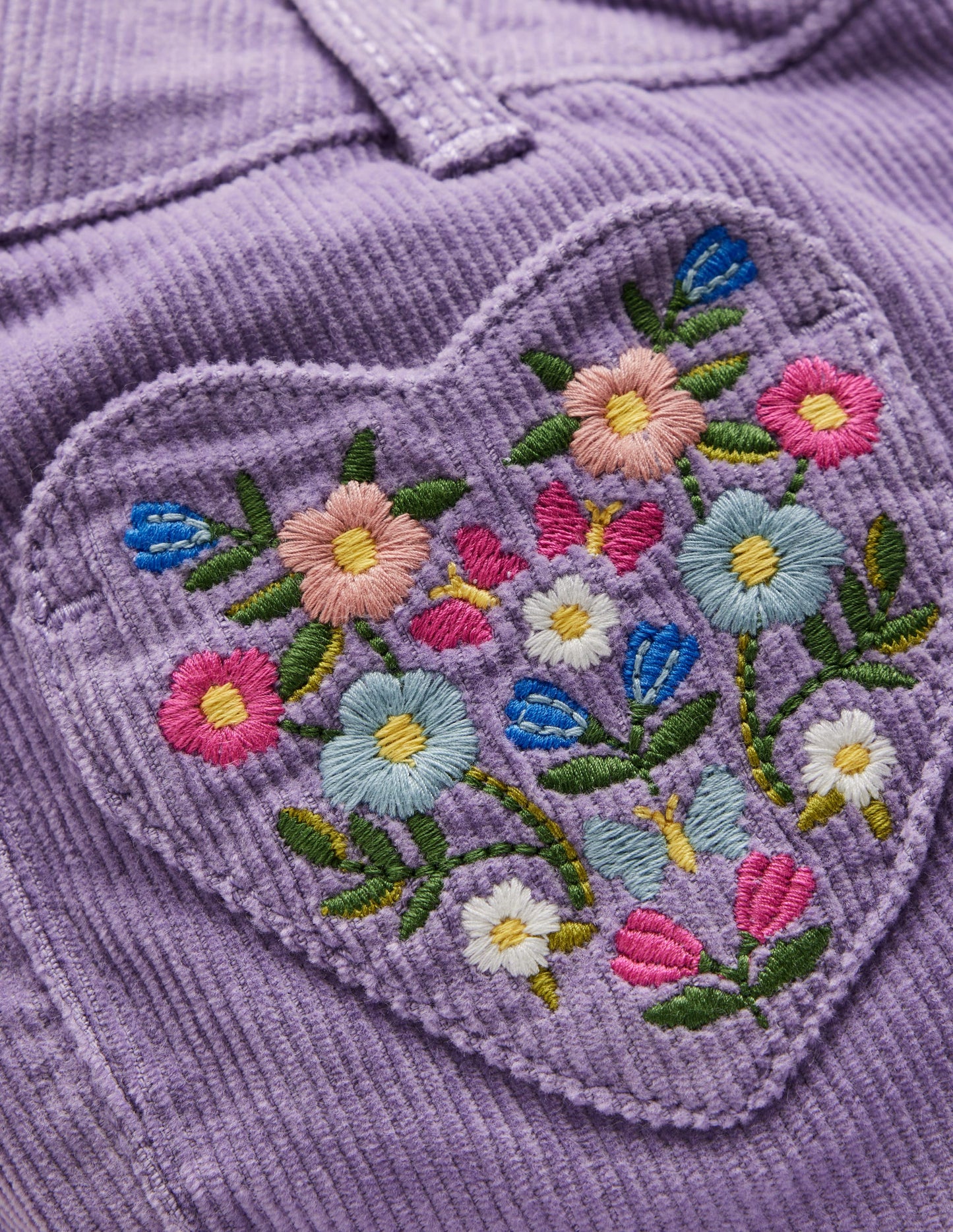 Hose mit leichtem Schlag-Asternlila