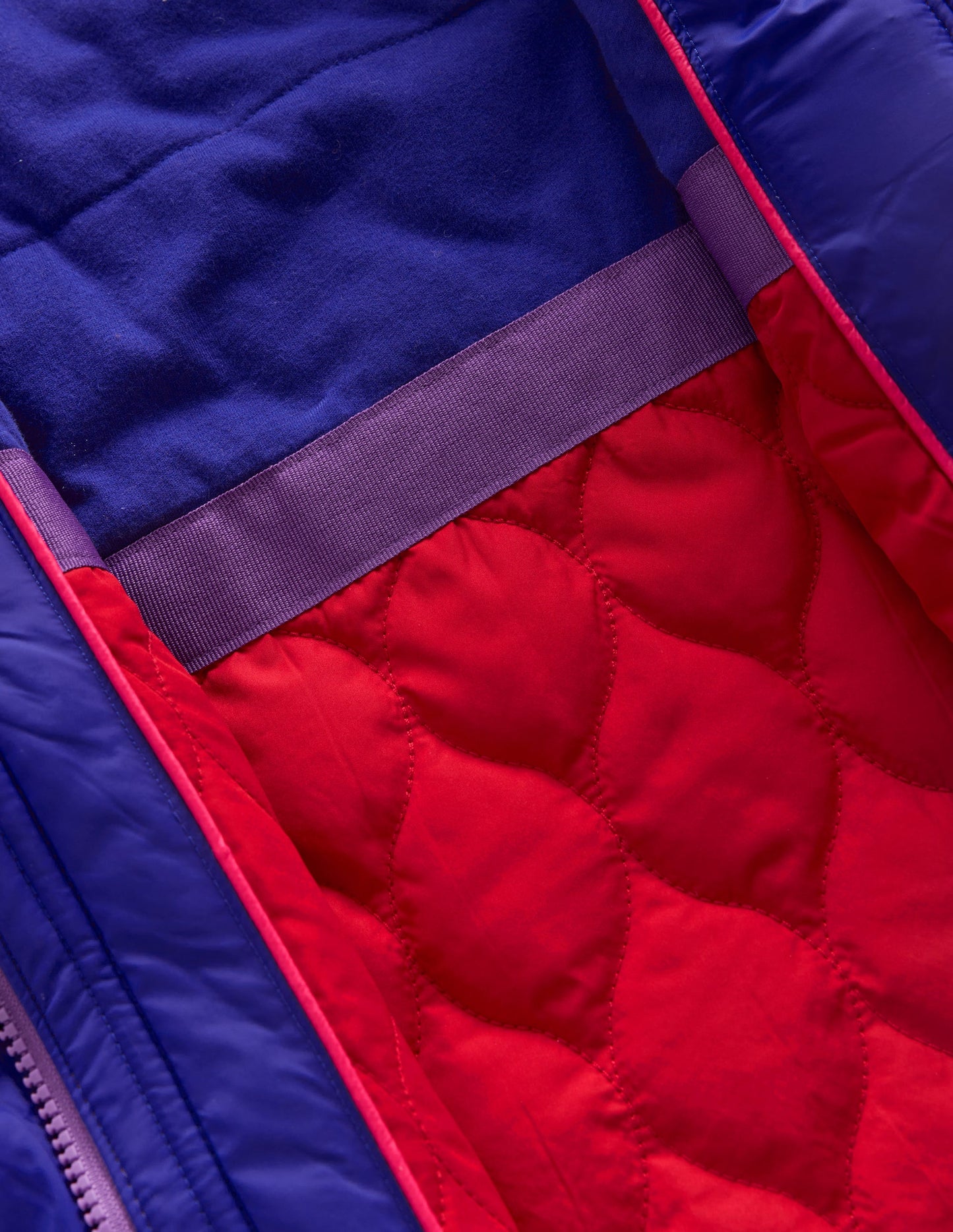 Kuscheliger, langer Mantel-Violett Herzdruck