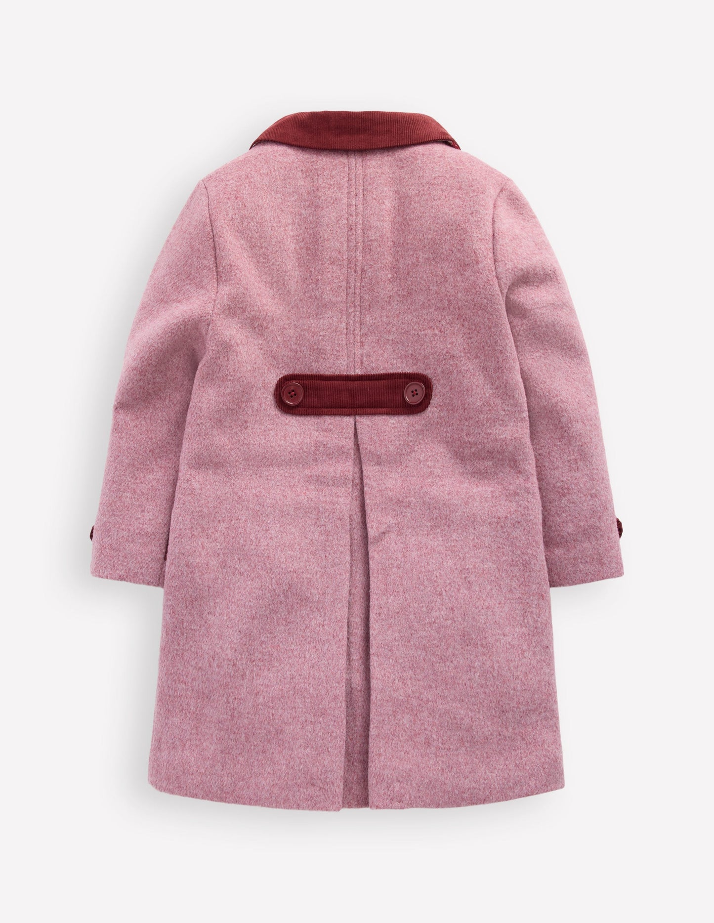 Mantel aus Wollmischung-Rosa Schleier Schleifen